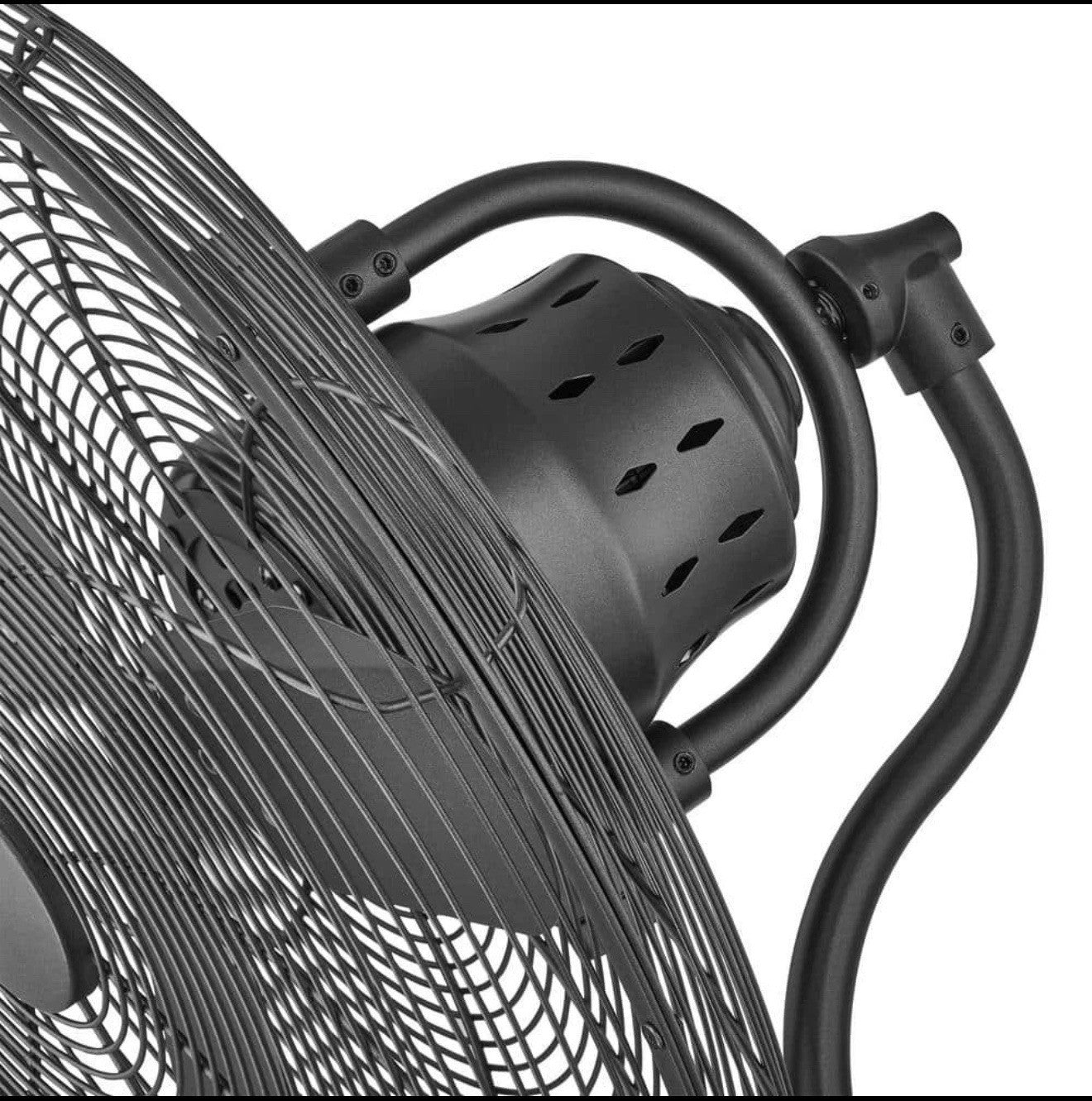 Bentley III 22 in. Indoor/Outdoor Natural Iron Oscillating Wall Fan Open Box