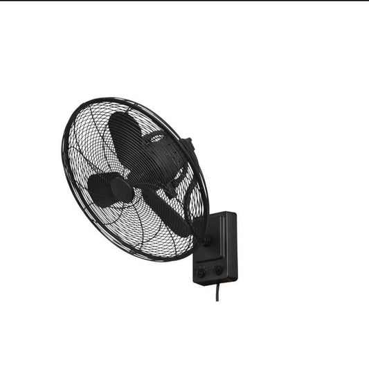 Bentley III 22 in. Indoor/Outdoor Natural Iron Oscillating Wall Fan Open Box