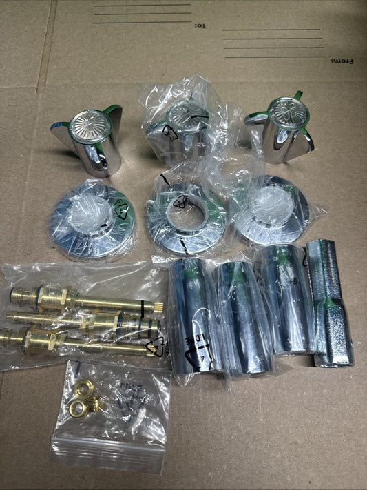 Danco 39620 Tub/Shower 3-Handle Remodeling Trim Kit in Chrome for Sayco.