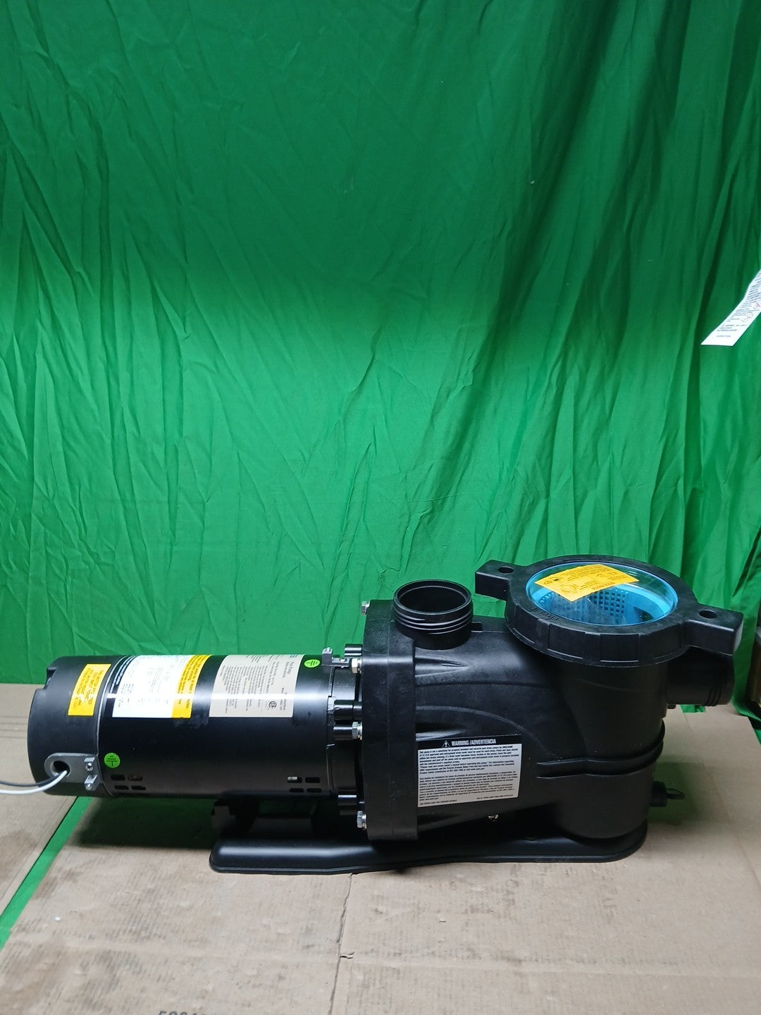 Everbilt Pool Pump Fan-Cooled Motor 1.5 HP 230V Has Unions....