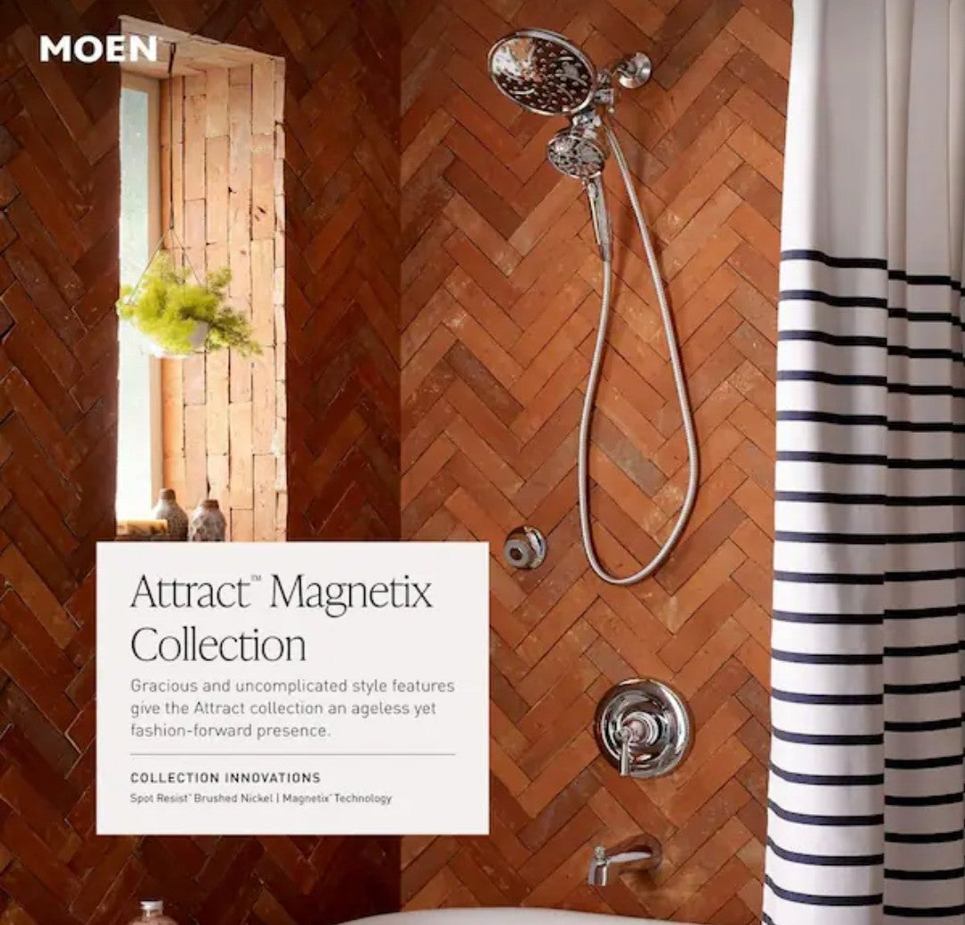 Moen 26000BRB 6-Spray 4" Hand Shower w/Magnetix in Mediterranean Bronze Finish