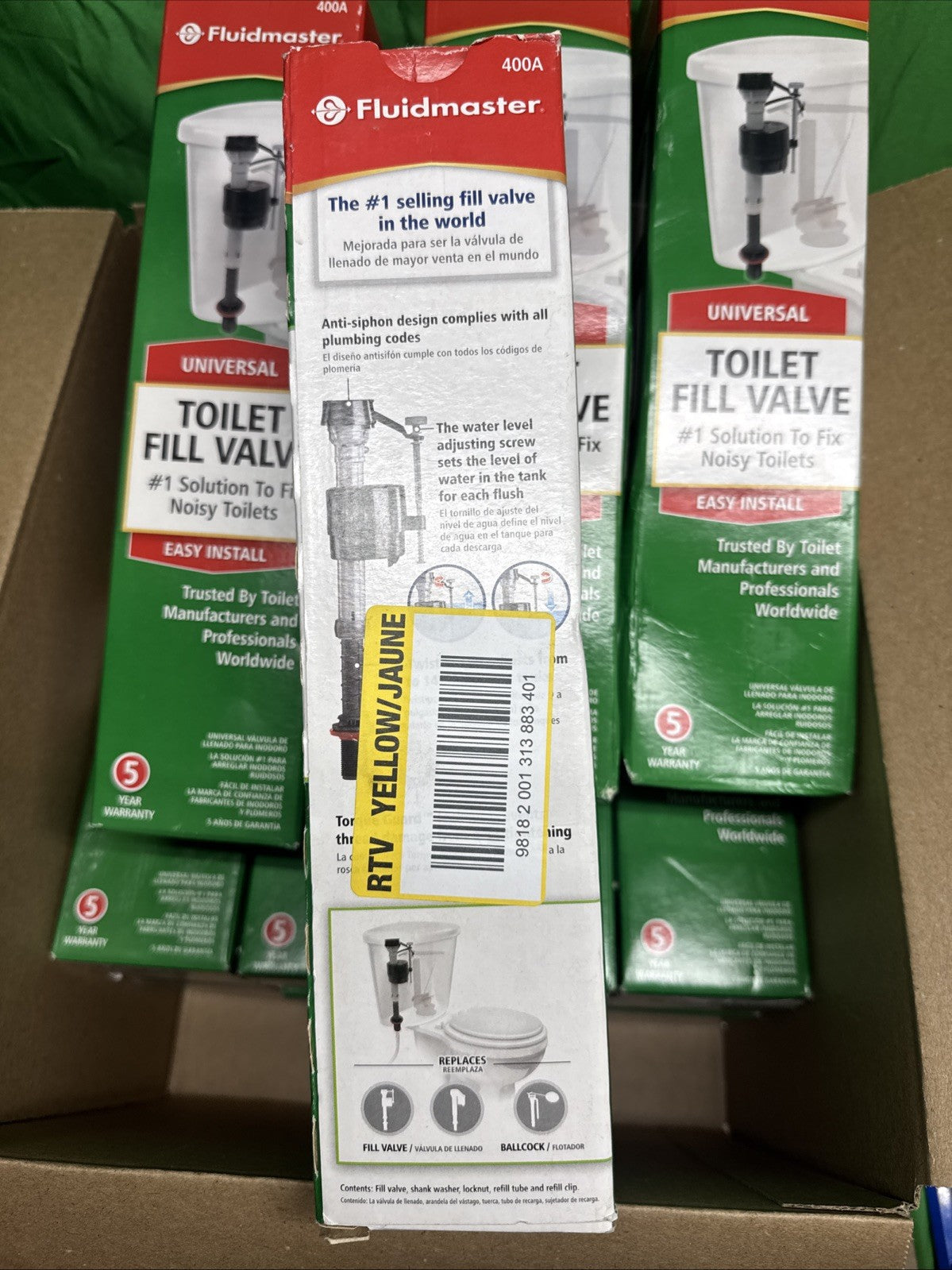 *12* PACK Fluidmaster 400A Universal Toilet Fill Valve.