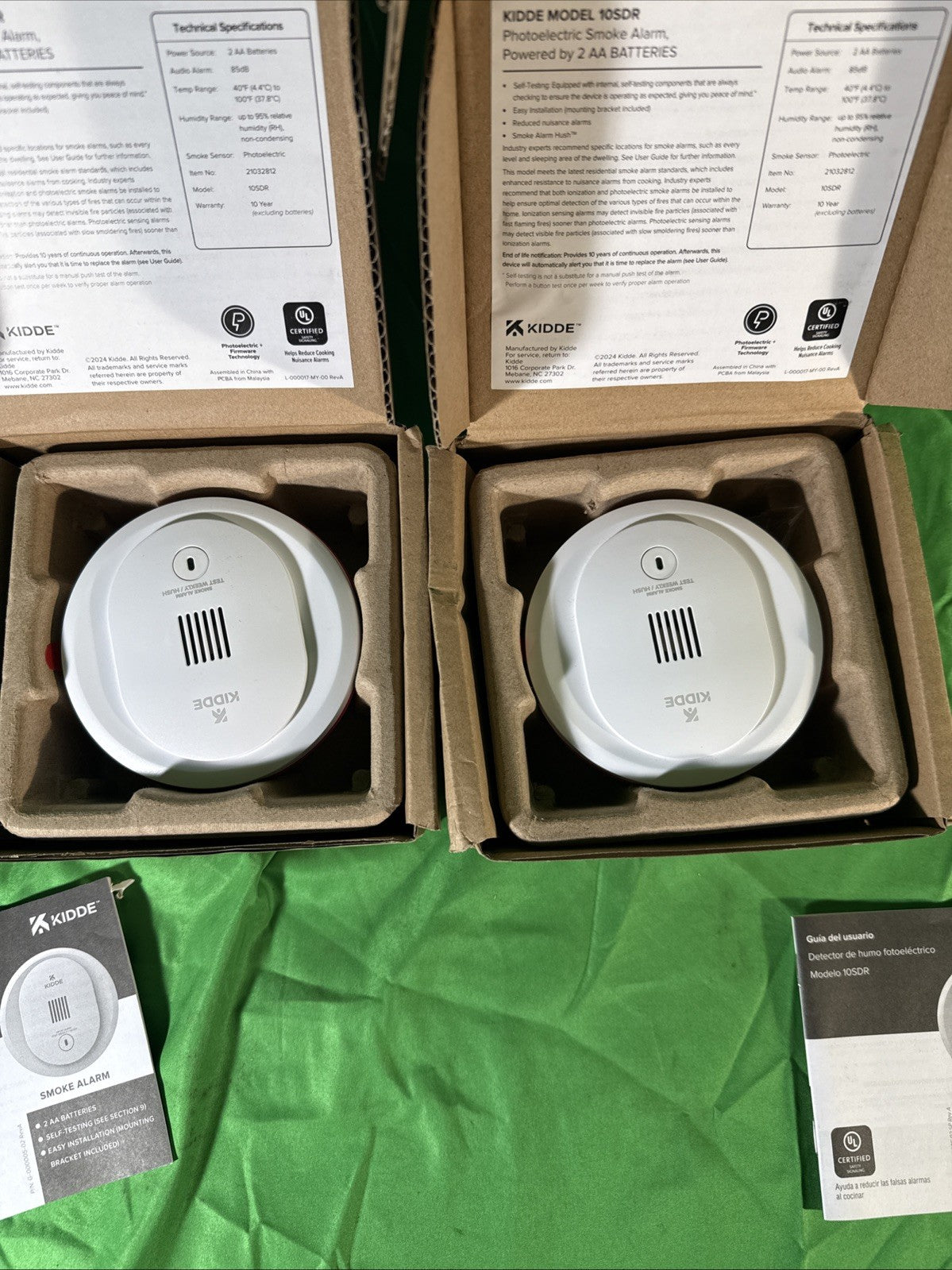 Kidde Smoke Detector, 4-Inch Compact, AA Battery Powered, 10SDR