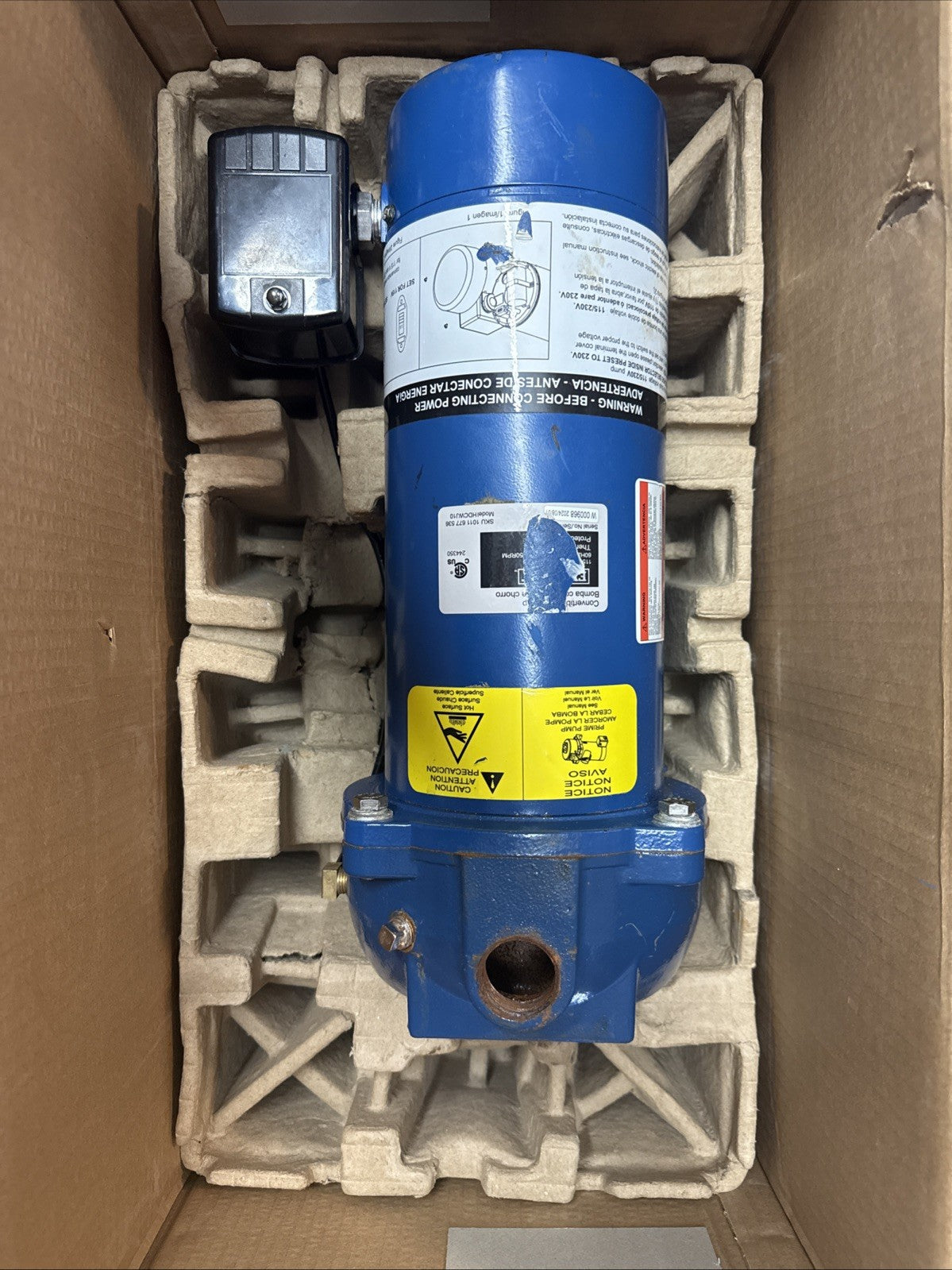 Everbilt 1 HP Professional Convertible Jet Pump *for Parts* Read Description**