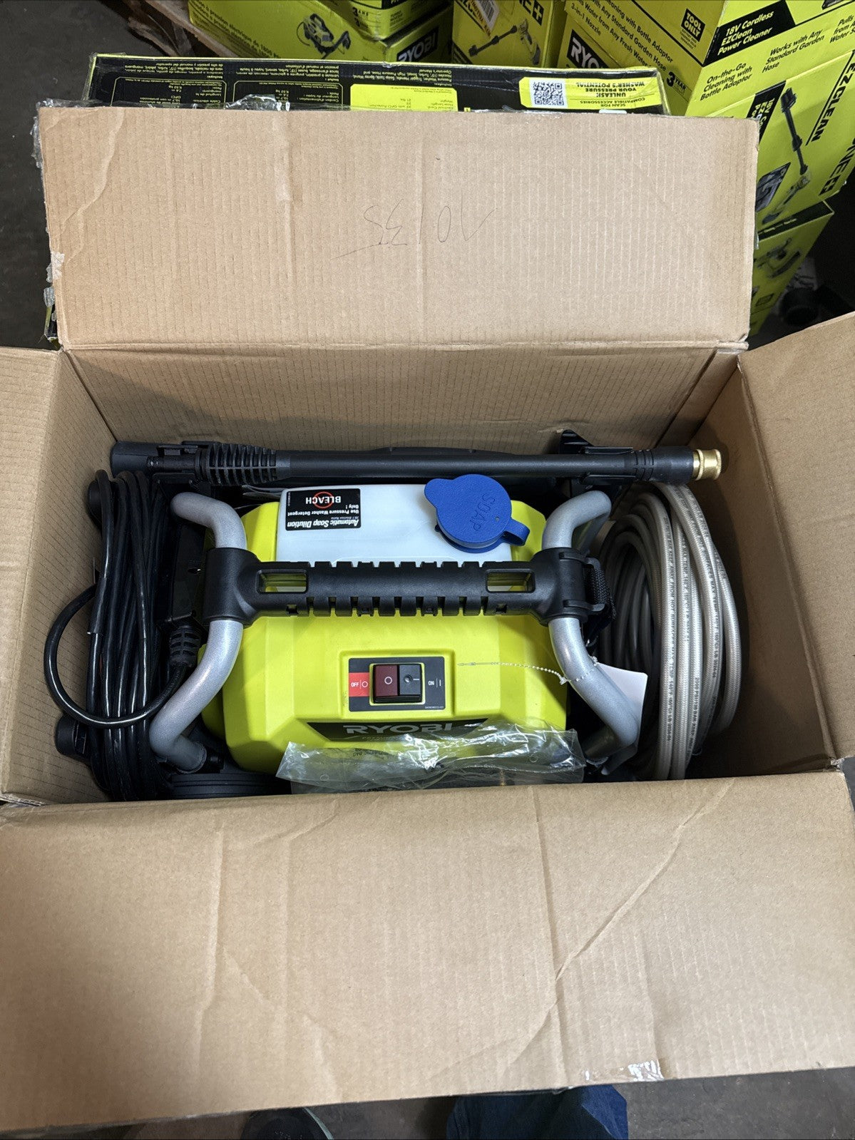 Ryobi 1.2 GPM 1900 PSI Electric Corded Water Pressure Washer Kit RY1419MT New OB