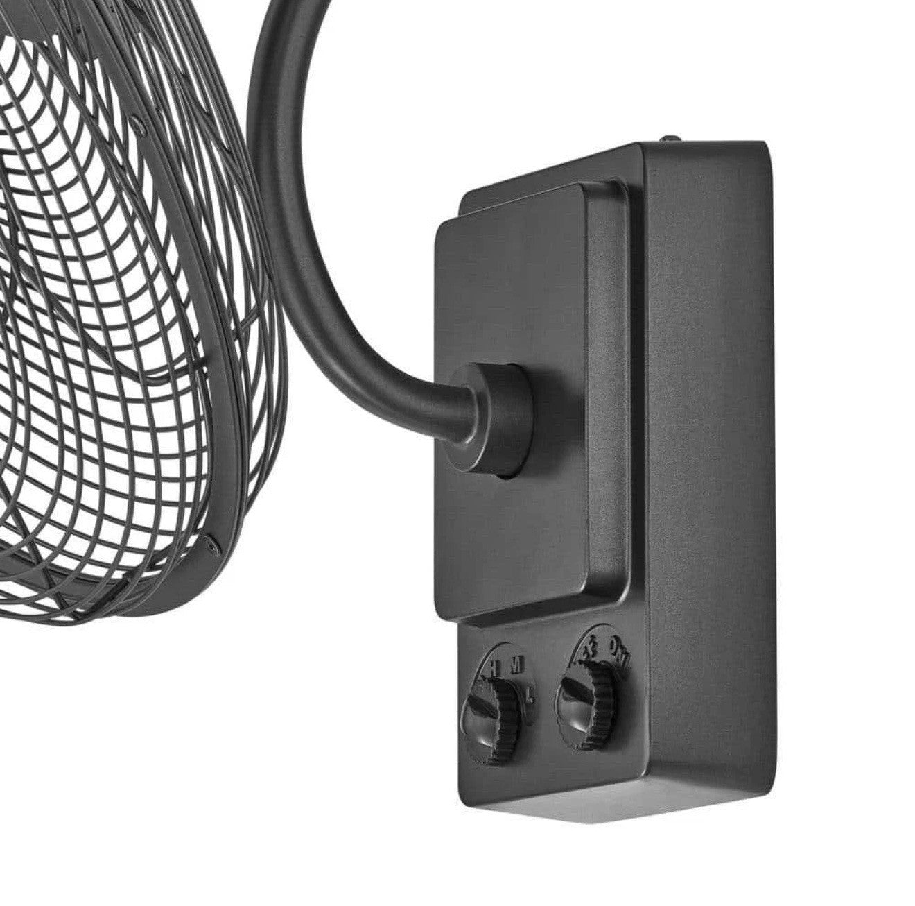 Bentley III 22 in. Indoor/Outdoor Natural Iron Oscillating Wall Fan Open Box