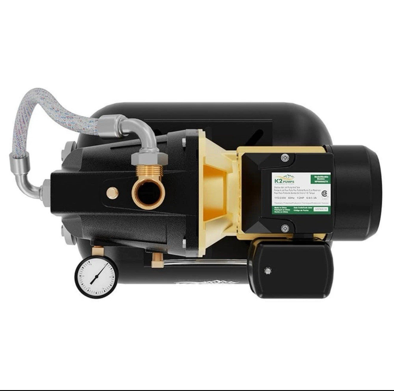 1/2 HP Shallow Well Jet Pump w/6 gal. Tank NEW