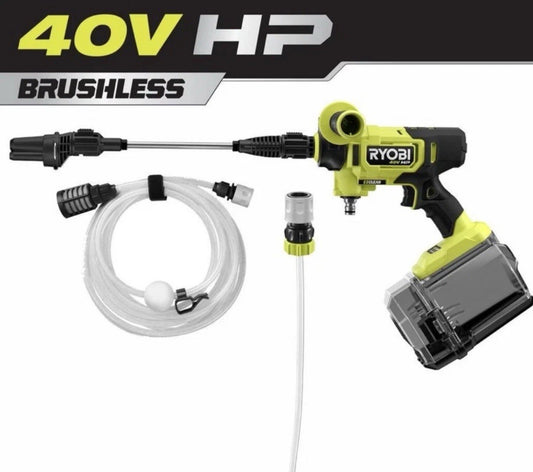 Ryobi 40V HP Brushless EZClean 600 PSI Power Cleaner (Tool-Only) RY124052k NewOB