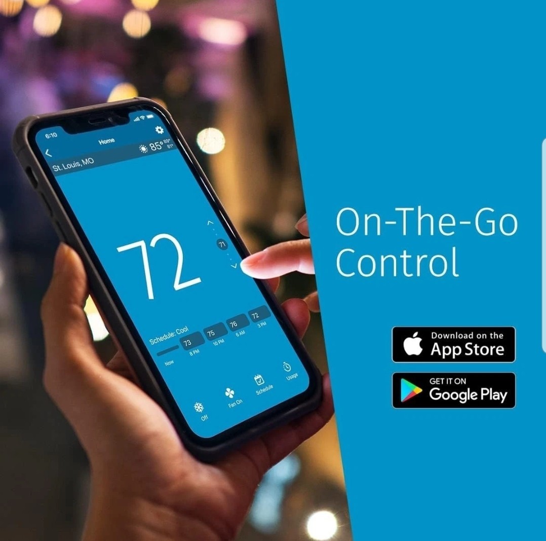 Emerson Sensi Wi-Fi Smart Thermostat 7-Day Programmable No C-Wire Needed