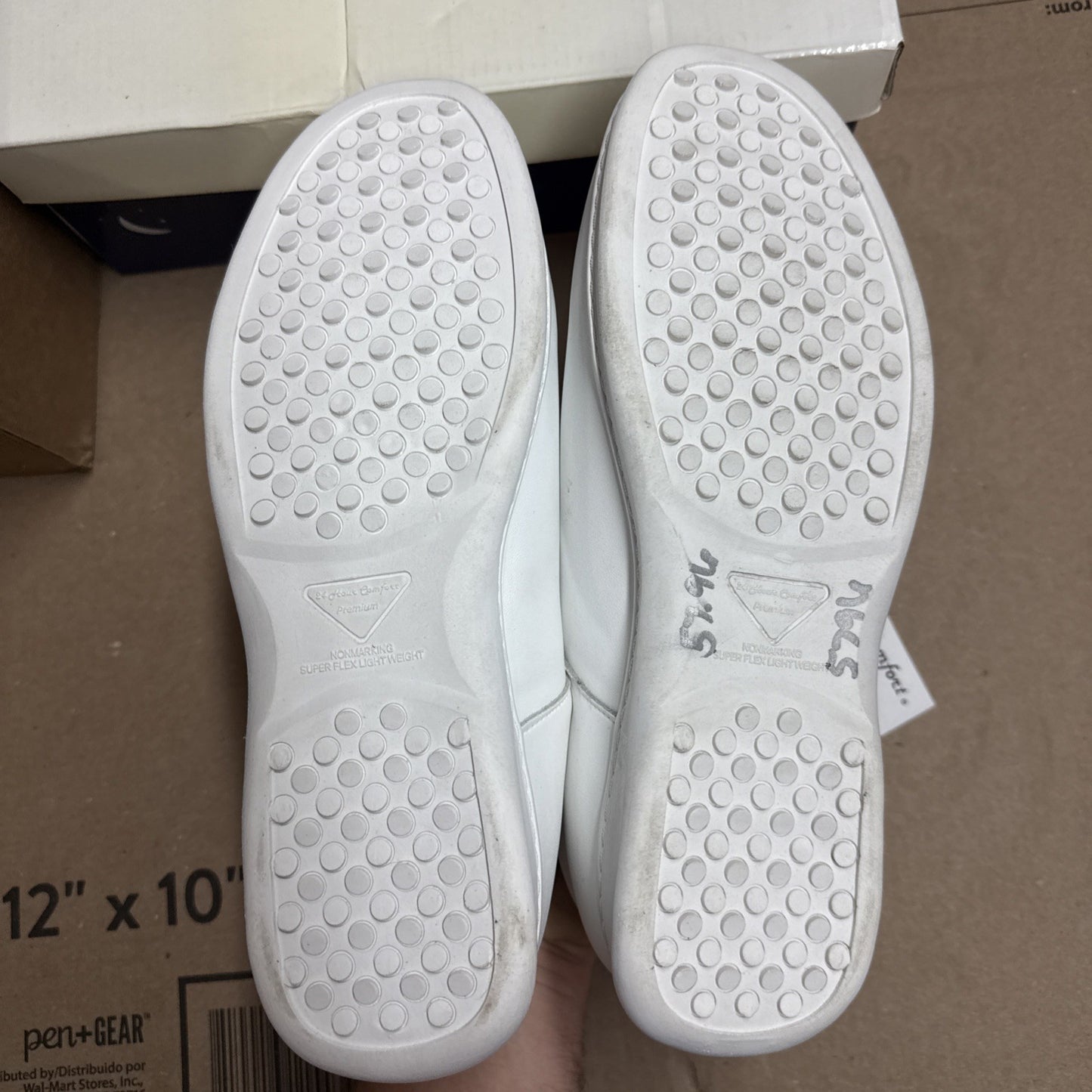 24 HOUR COMFORT Willa Women's Wide Width Leather Shoes size 11 nurse