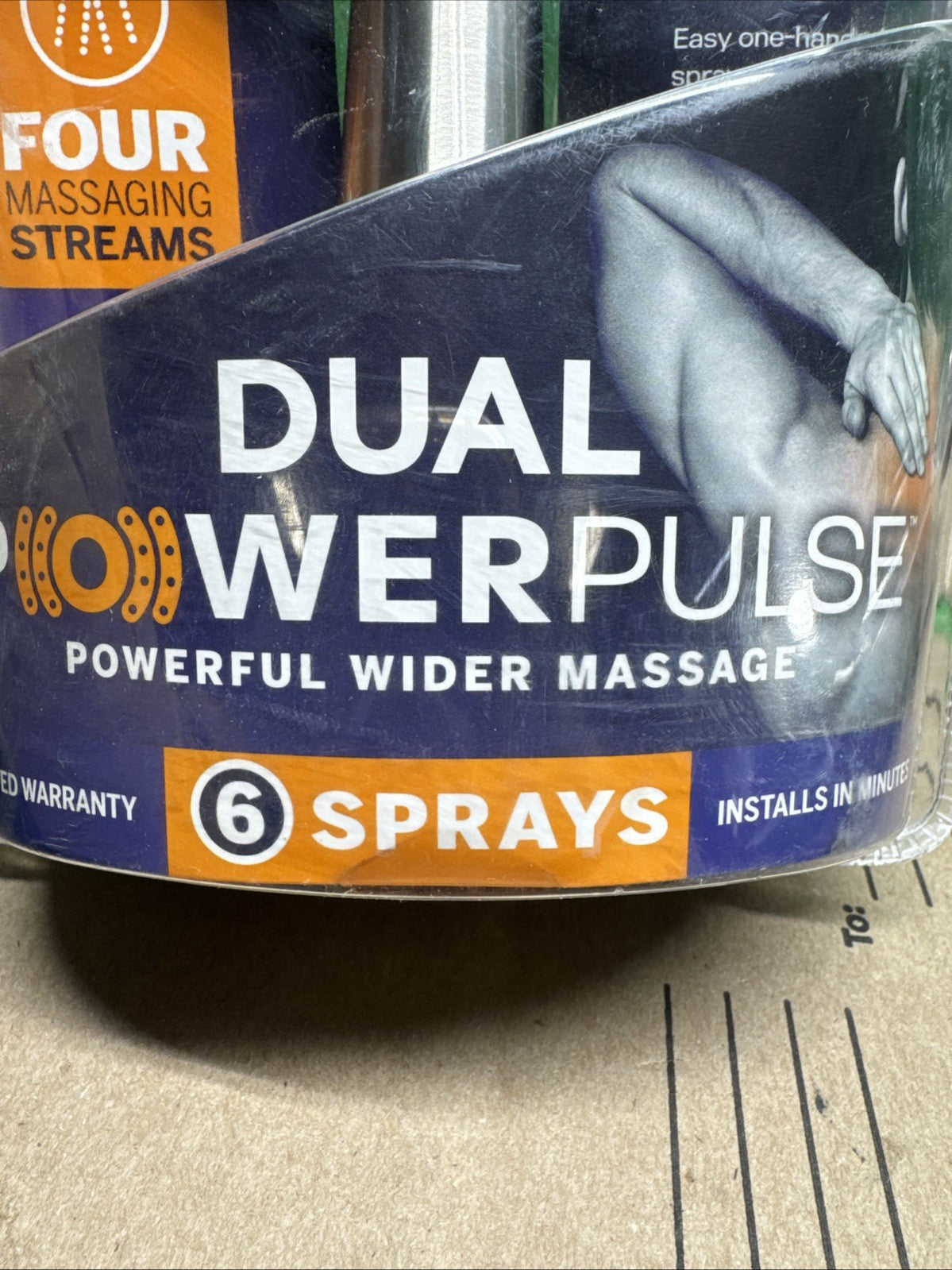 6-Spray Wall Mount Handheld Shower Head 1.8 GPM in Brushed Nickel