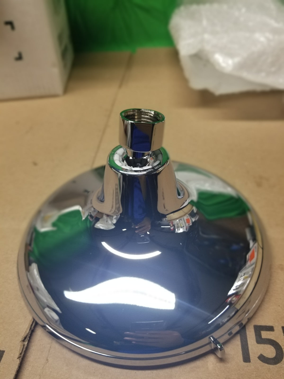 KOHLER Cursiva 3-Spray 6.75 in Wall Mount Fixed Showerhead Polished Chrome NOB