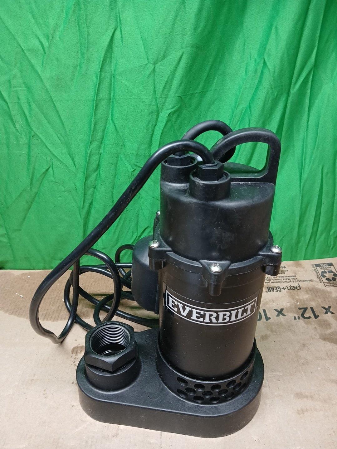 Everbilt 1/2 HP Corrosion Resistant Aluminum Sump Pump w/ Teather Float Switch_