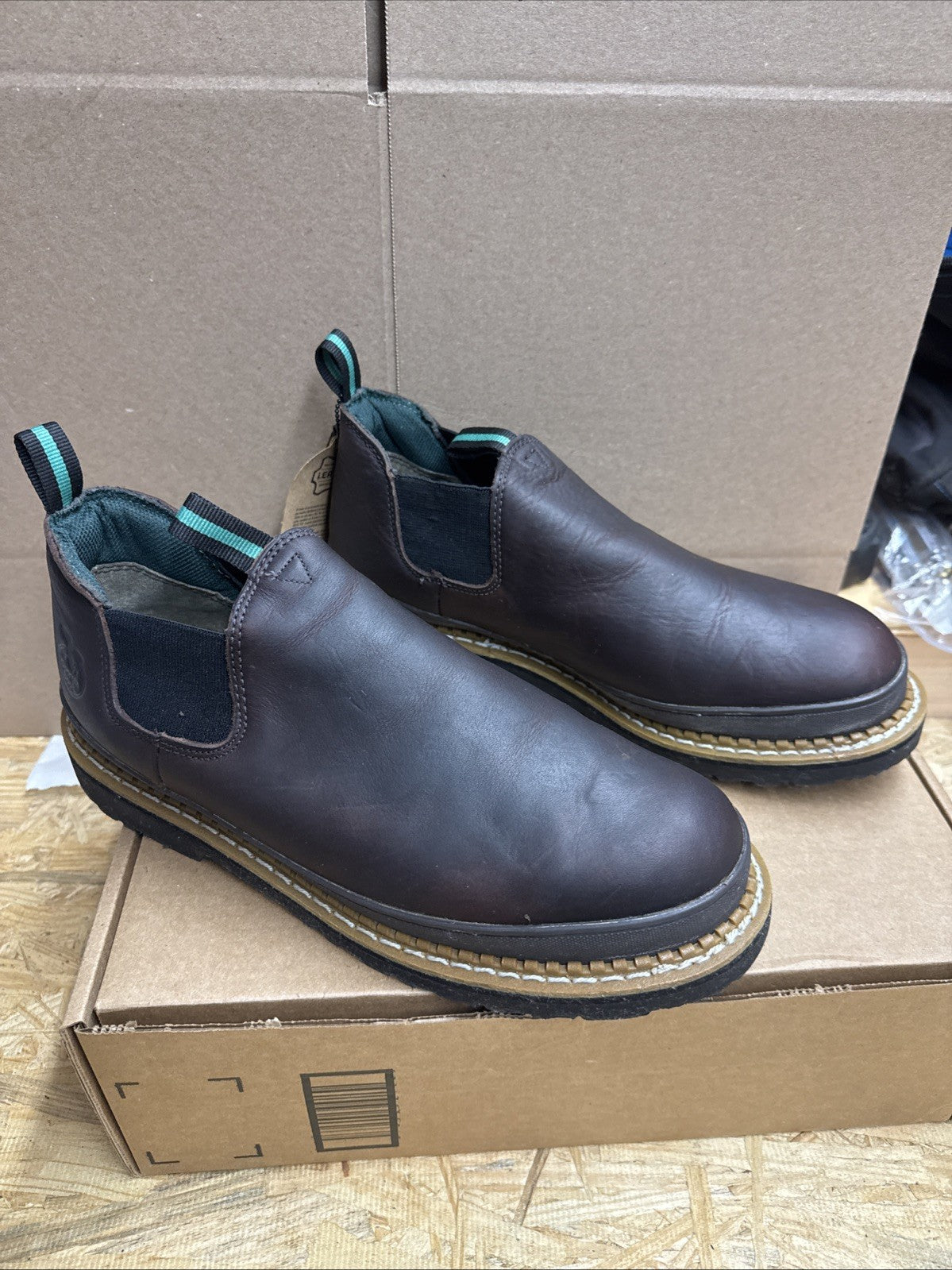 GEORGIA GIANT WEDGE ROMEO WORK BOOTS GR274 - Size 13 W