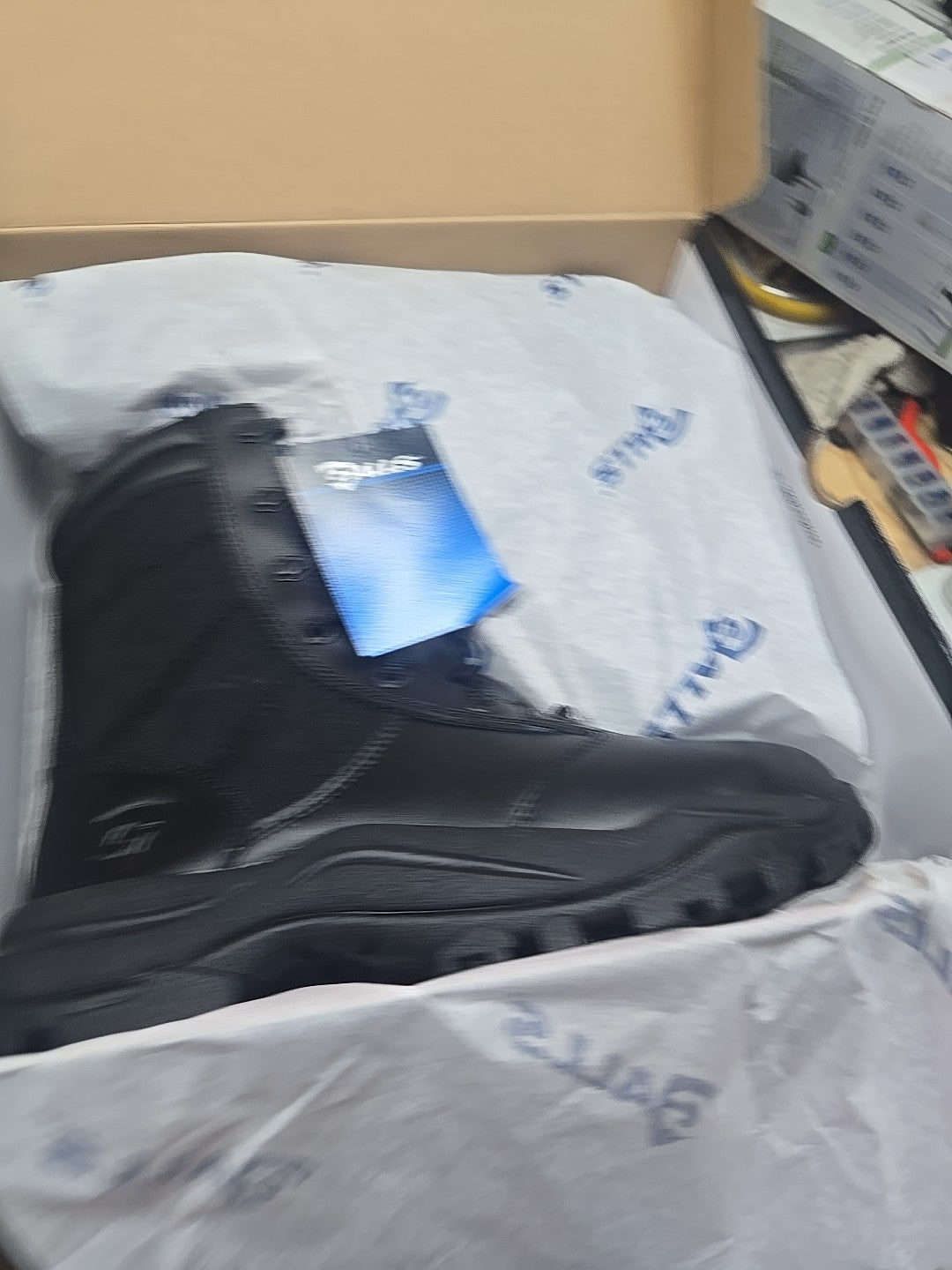 Galls 8" Duty Work Boots Men's Sz 8M Black Leather Soft Toe Tactical Lace Up