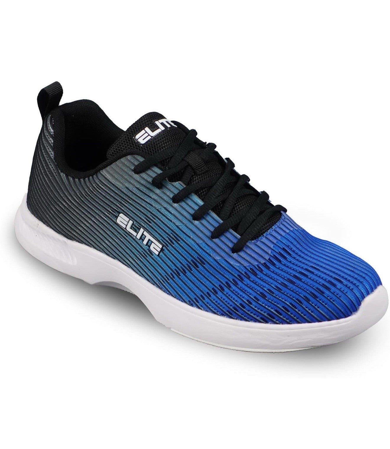 ELITE Men's Size 10 Wave Bowling Shoes - Lightweight, Breathable Knitted Uppers