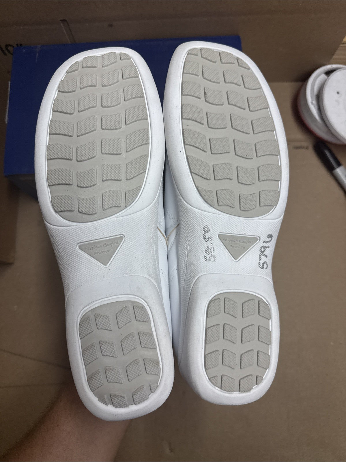 24 HOUR COMFORT Sofia Women's 12 Wide Width Slip-On Leather Loafers