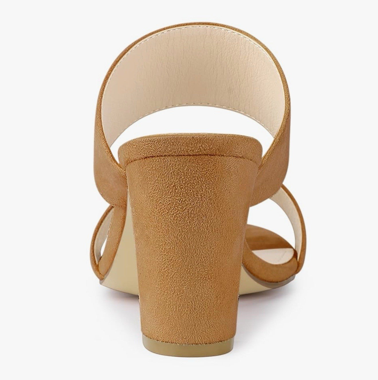 Allegra K women’s 8.5 Open Toe block heel slide sandals