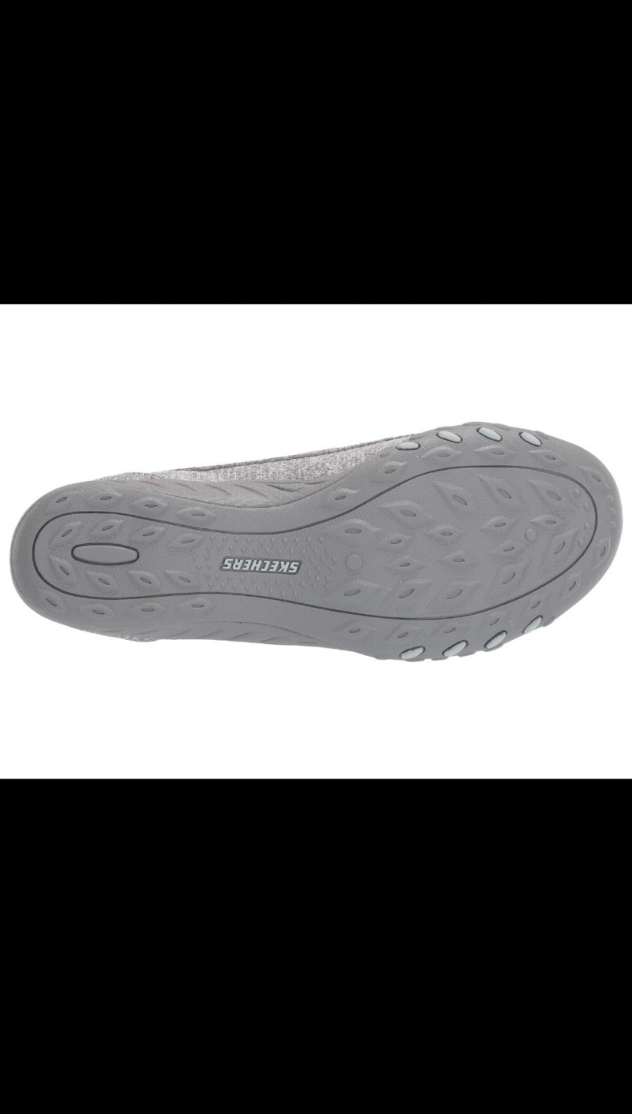 Skechers Breathe Easy - Good Influence Slip-On Shoes  Gray Womens Size 7 .5