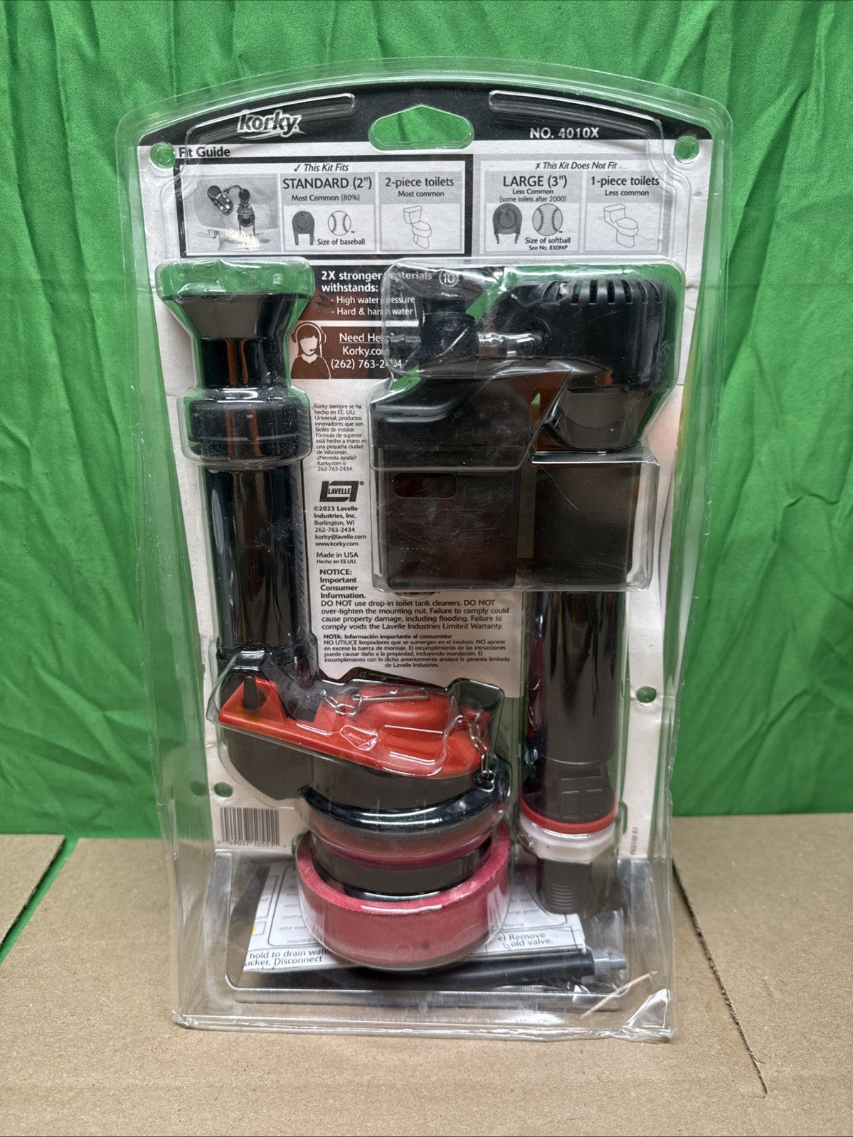 Korky 2X Long Life Universal Complete Toilet Repair Kit Model 4010X