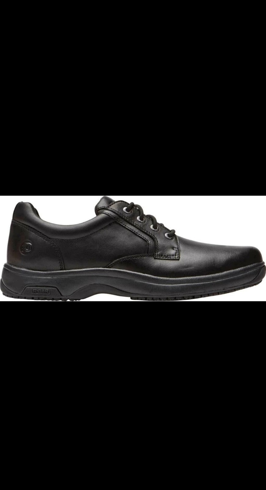 DUNHAM Men's Waterproof Slip & Oil Resistant Black Leather Service Manager Shoes