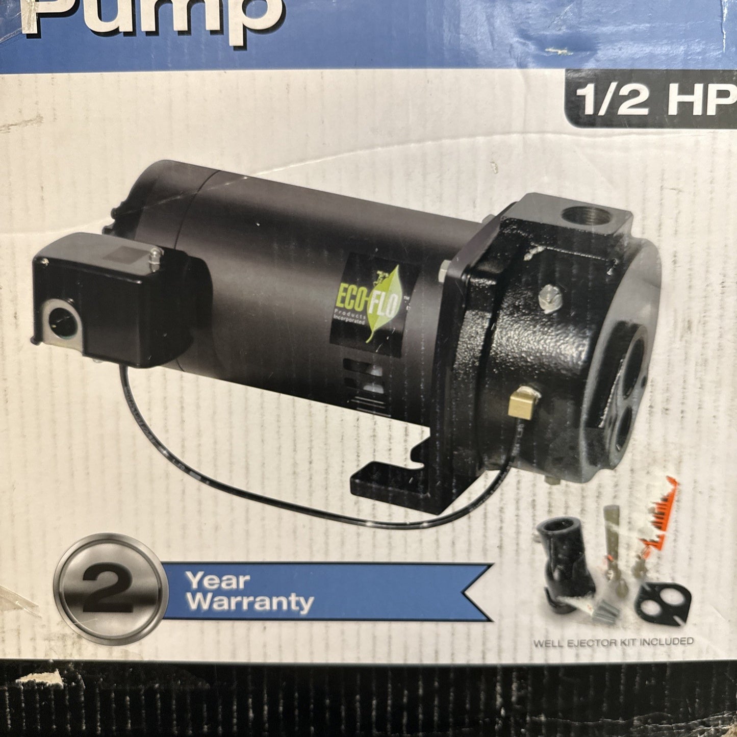 1/2 HP Convertible Deep Well Jet Pump See Pictures Small Dent Back Cover Tested