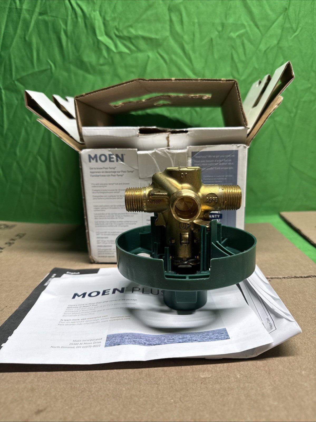 Moen 1/2 Inch Posi-Temp Pressure Balanced Rough-In Tub/shower Valve Model: 82510
