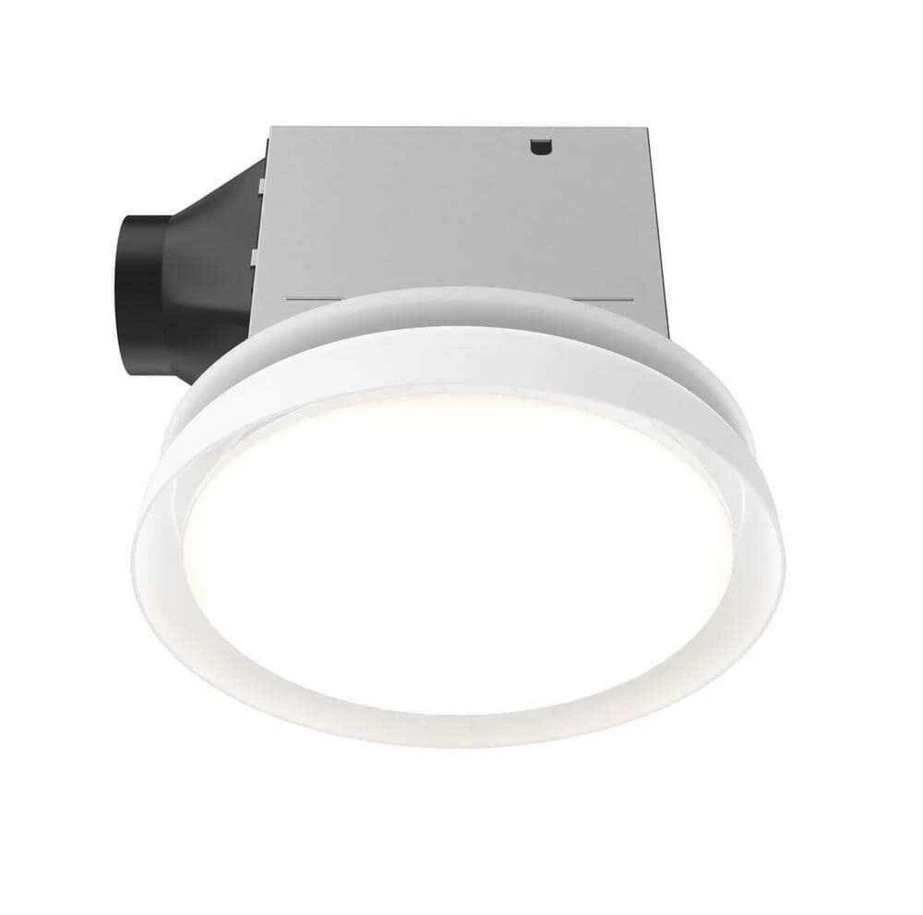 80/110 CFM Ceiling Mount Room Side Installation Round Bathroom Exhaust Fan w/LED