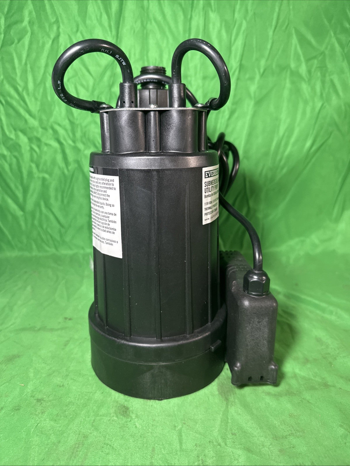 Everbilt HPEBAU33 1/3 HP Utility Pump Portable Water Removal Pump automatic off