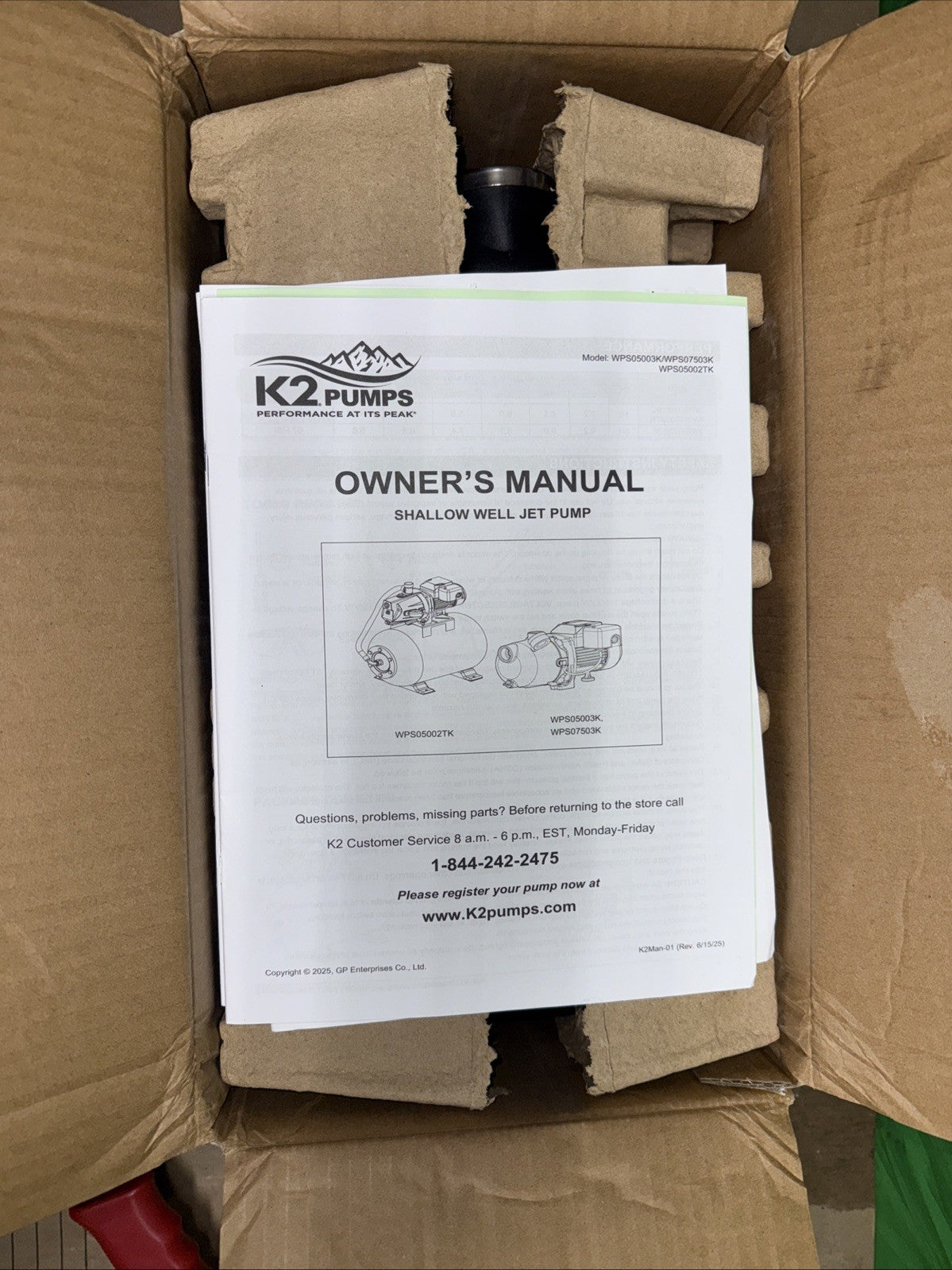 K2 Pumps Shallow Well Jet Pump 1/2 Hp Lead Free Thermoplastic 115/230V