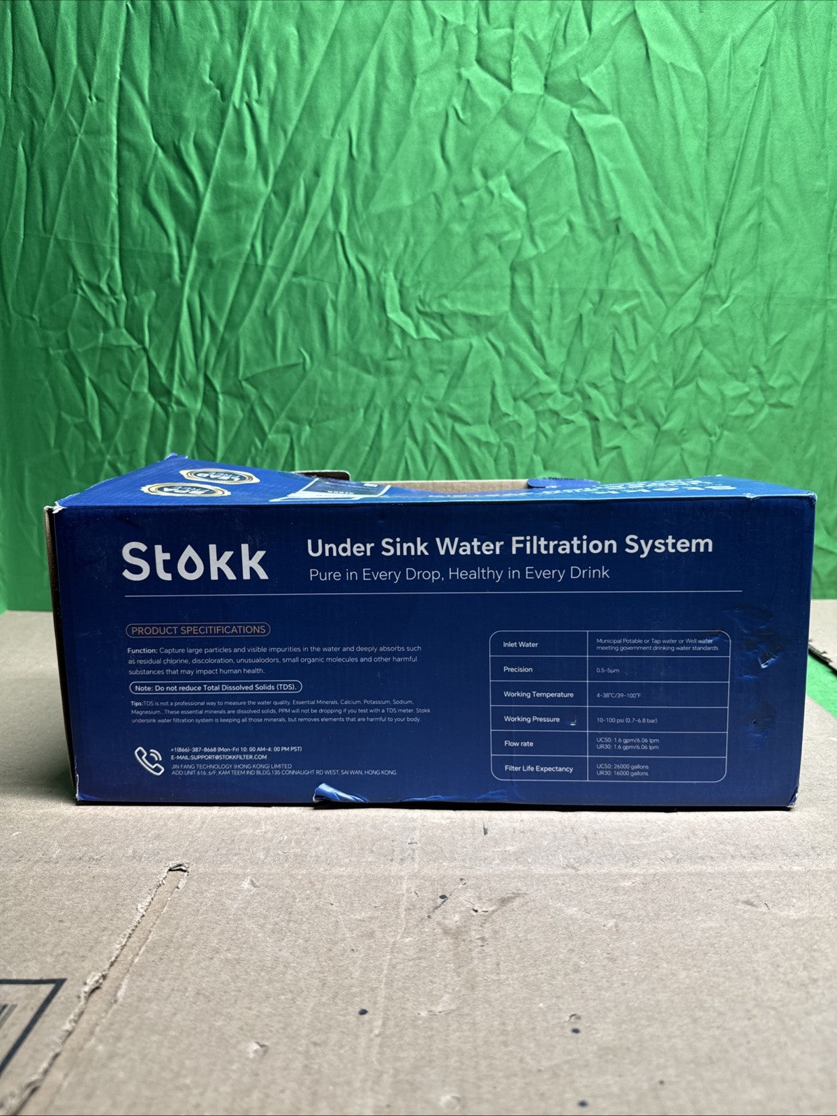 Stokk UC50 Under Sink Water Filter, Reduces Lead, Chlorine, Bad Taste & Odor New