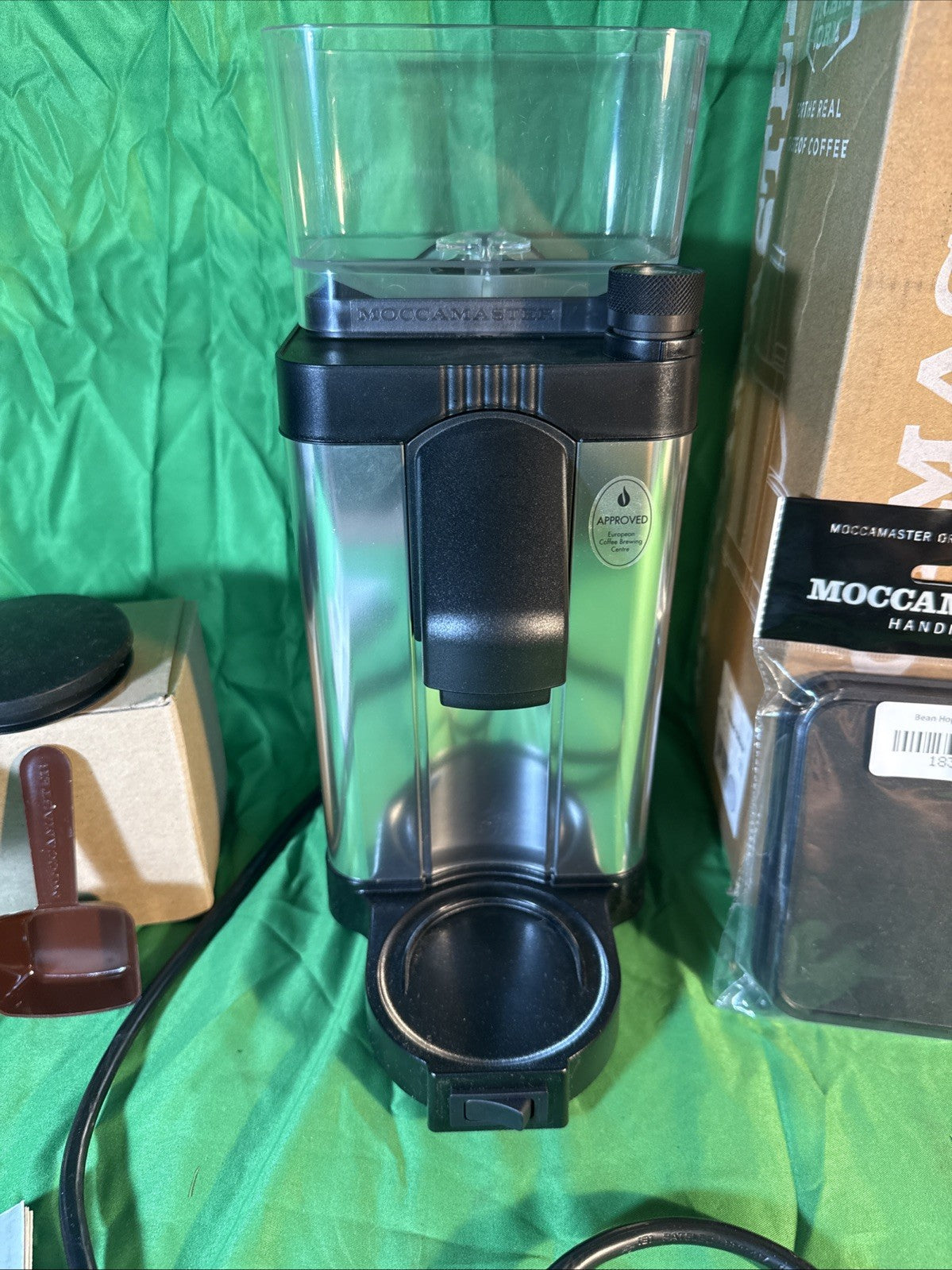 Technivorm Moccamaster KM5 Burr Coffee Grinder - Polished Silver