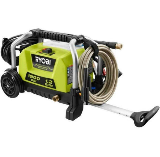 Ryobi 1.2 GPM 1900 PSI Electric Corded Water Pressure Washer Kit RY1419MT UsedGC