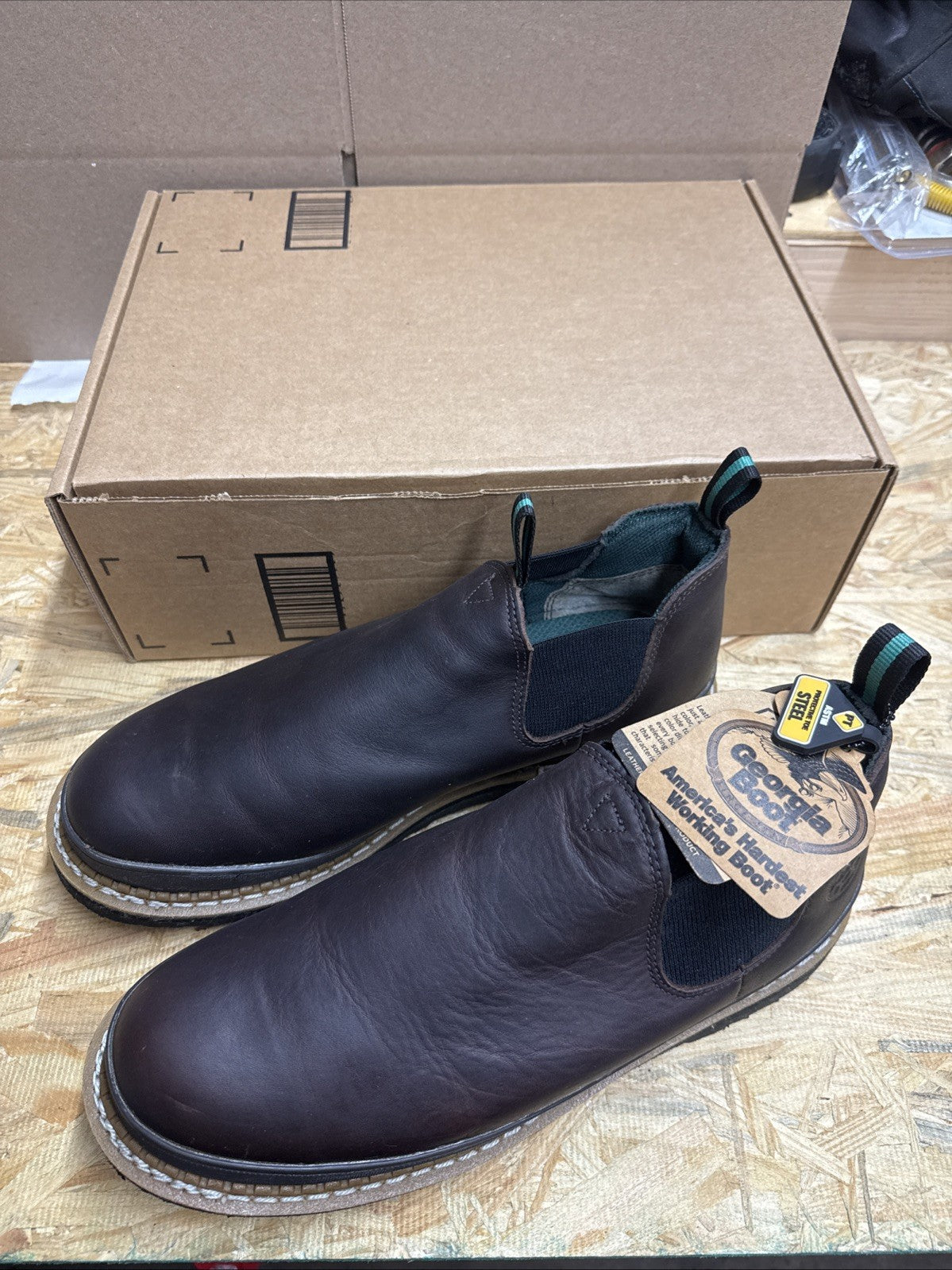 GEORGIA GIANT WEDGE ROMEO WORK BOOTS GR274 - Size 13 W