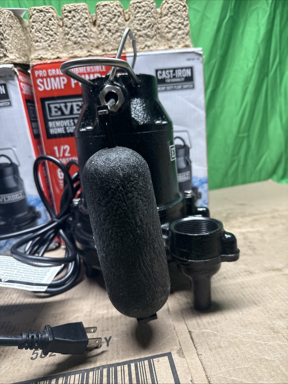 Everbilt 1/2 HP Cast Iron Sump Pump Model # HDS50 NOB