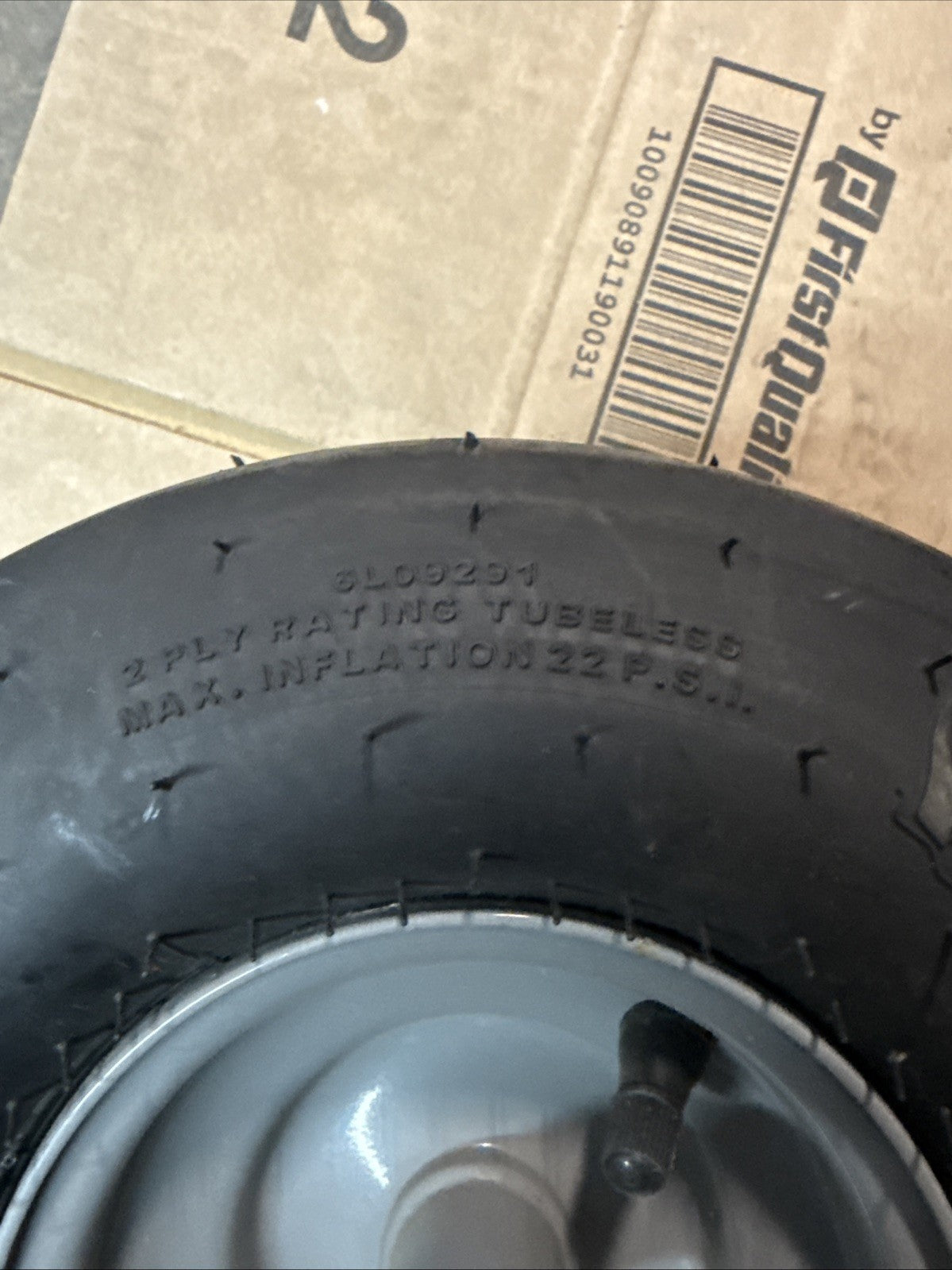 2x Part# 634-05664A Genuine Cub Cadet Caster Wheel Assembly ZT1-42 . 11x6-5 Gray