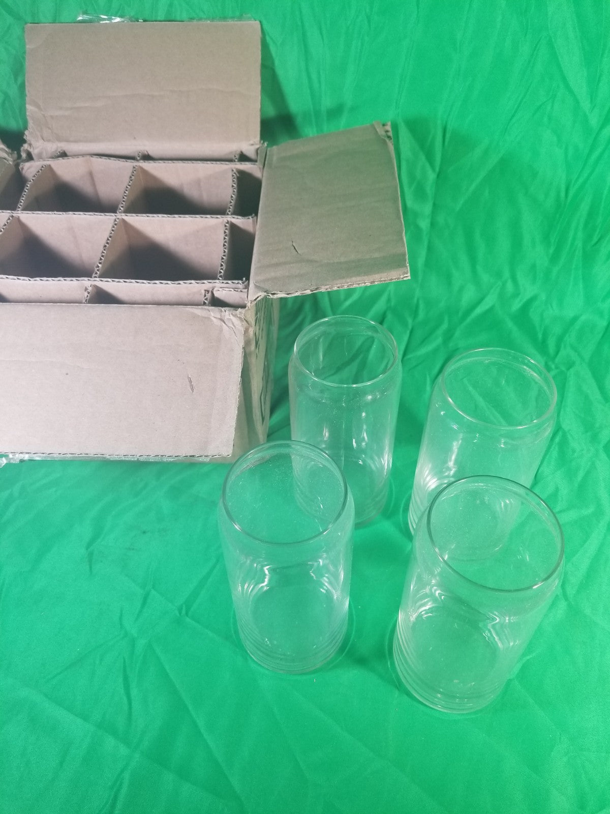 Classic Can XL Set of Drinking Glasses, Iced Coffee Cups Set of 4, 20 Oz, Dis...