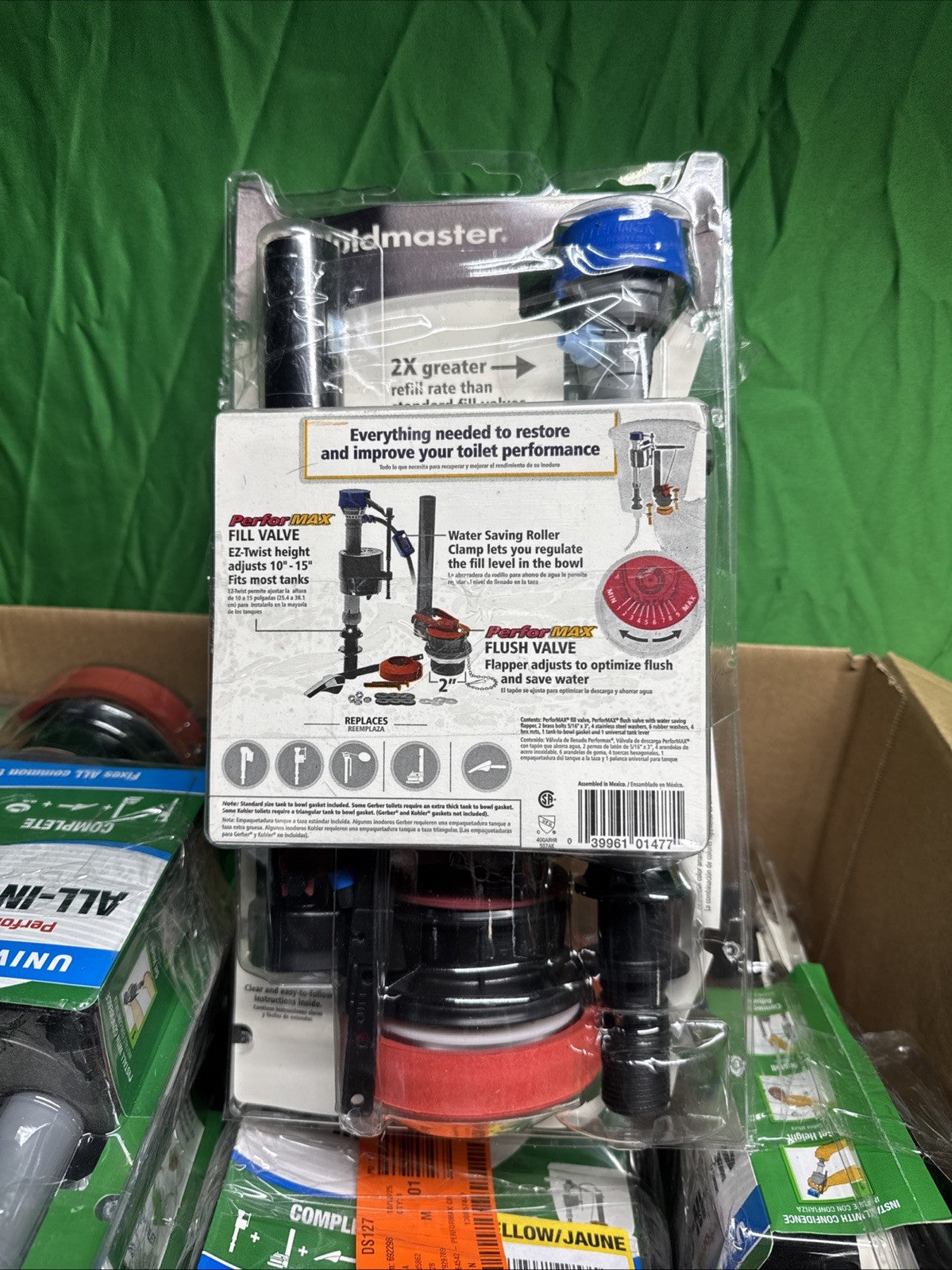 LOT OF 7 Fluidmaster Universal Complete Toilet Repair Kit 10" H 400ARHRK