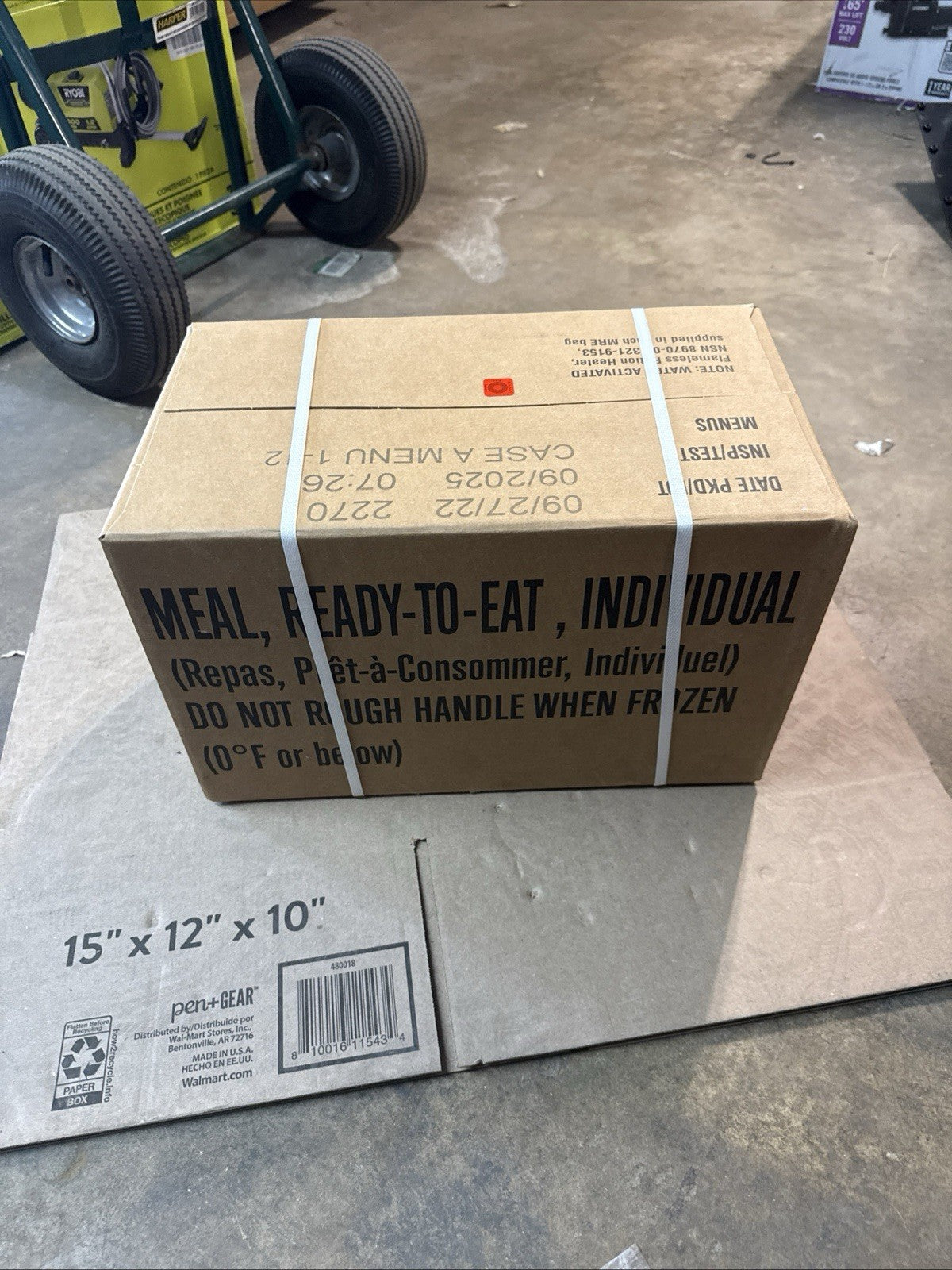 MRE U.S. Meals Ready to Eat (Variety Pack of 12) – (A or B Case)