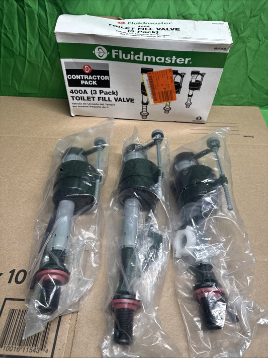 400a Universal Toilet Fill Valve Kit Shank Adjust 9"-14" Fix Noisy Slow Fill 3PK