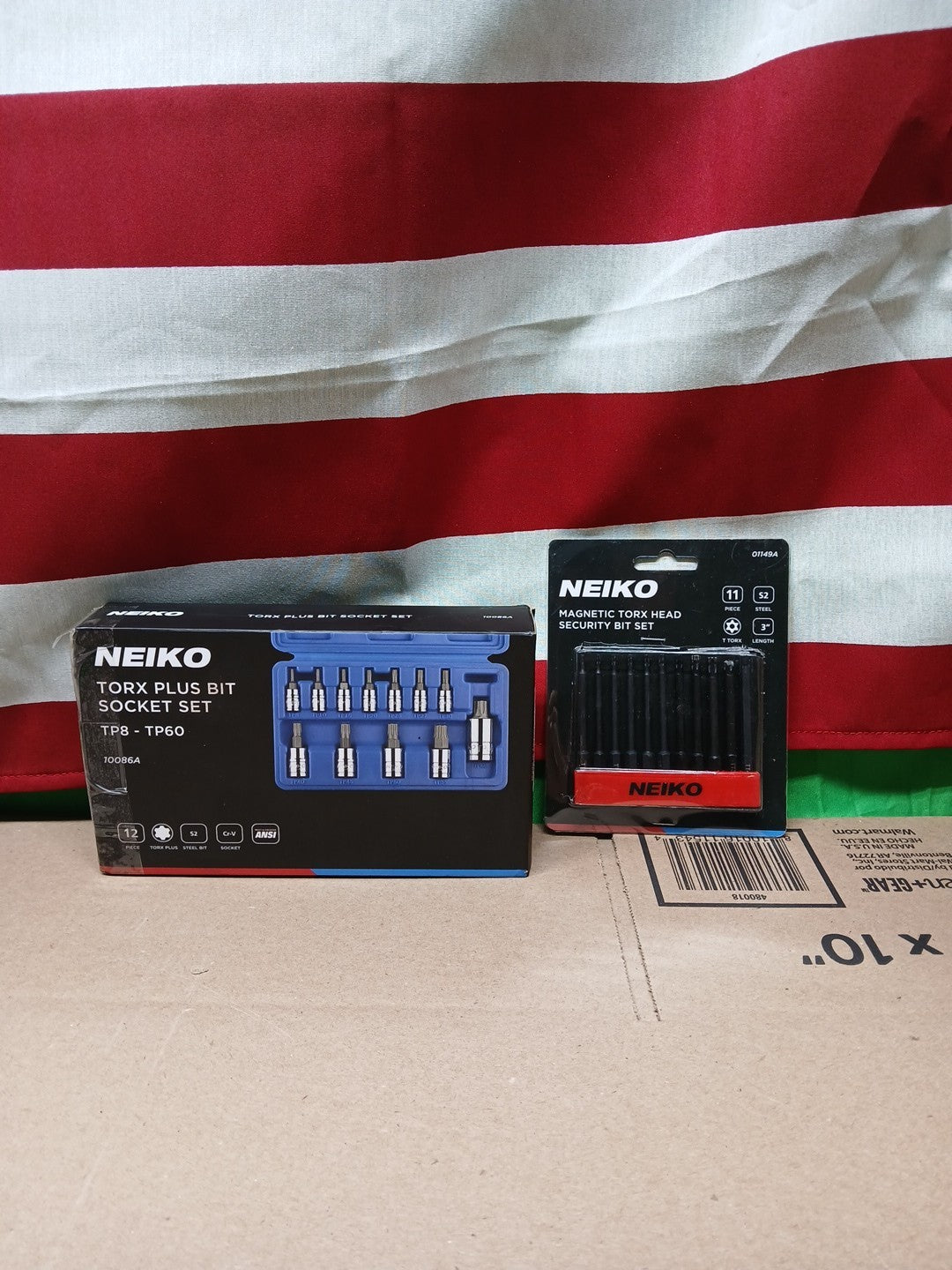 Neiko 10086A 6 Point Torx Plus Bit Socket Set, 1/4-Inch, One Size, Clear + Bits