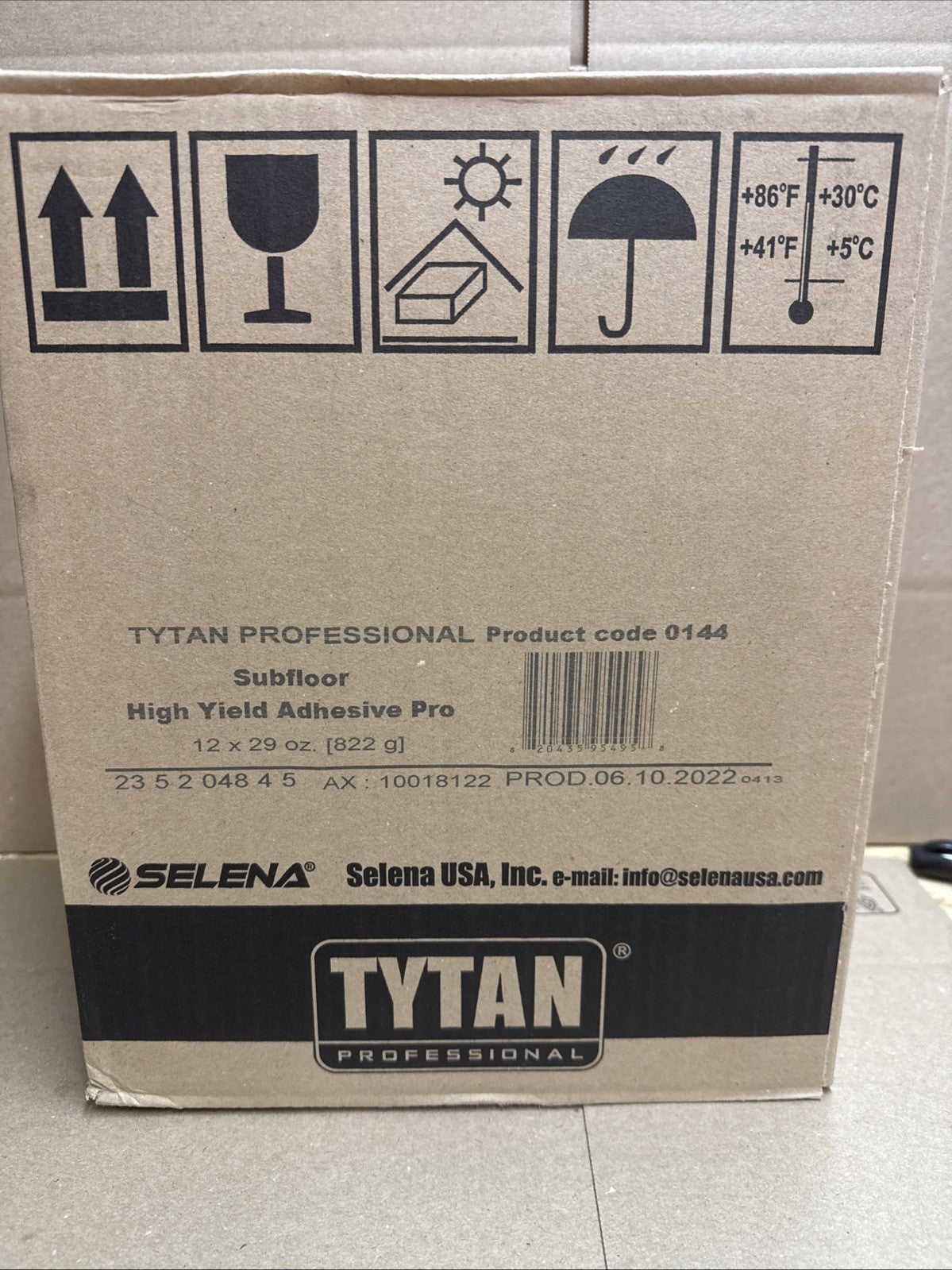 Tytan Professional Subfloor Adhesive Pro High Yield  29oz CASE OF 12 Sale NOS