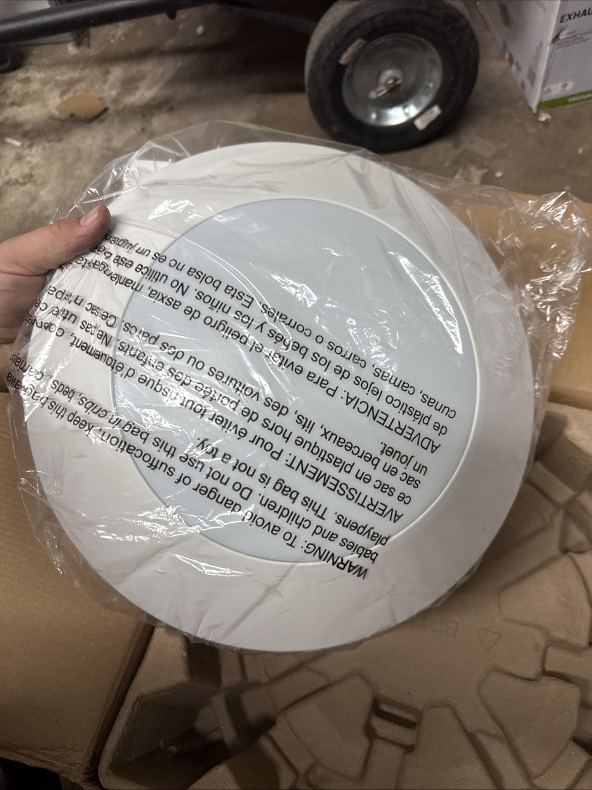 Homewerks Bathroom Integrated LED Light Ceiling Mount Exhaust Ventilation 80 CFM