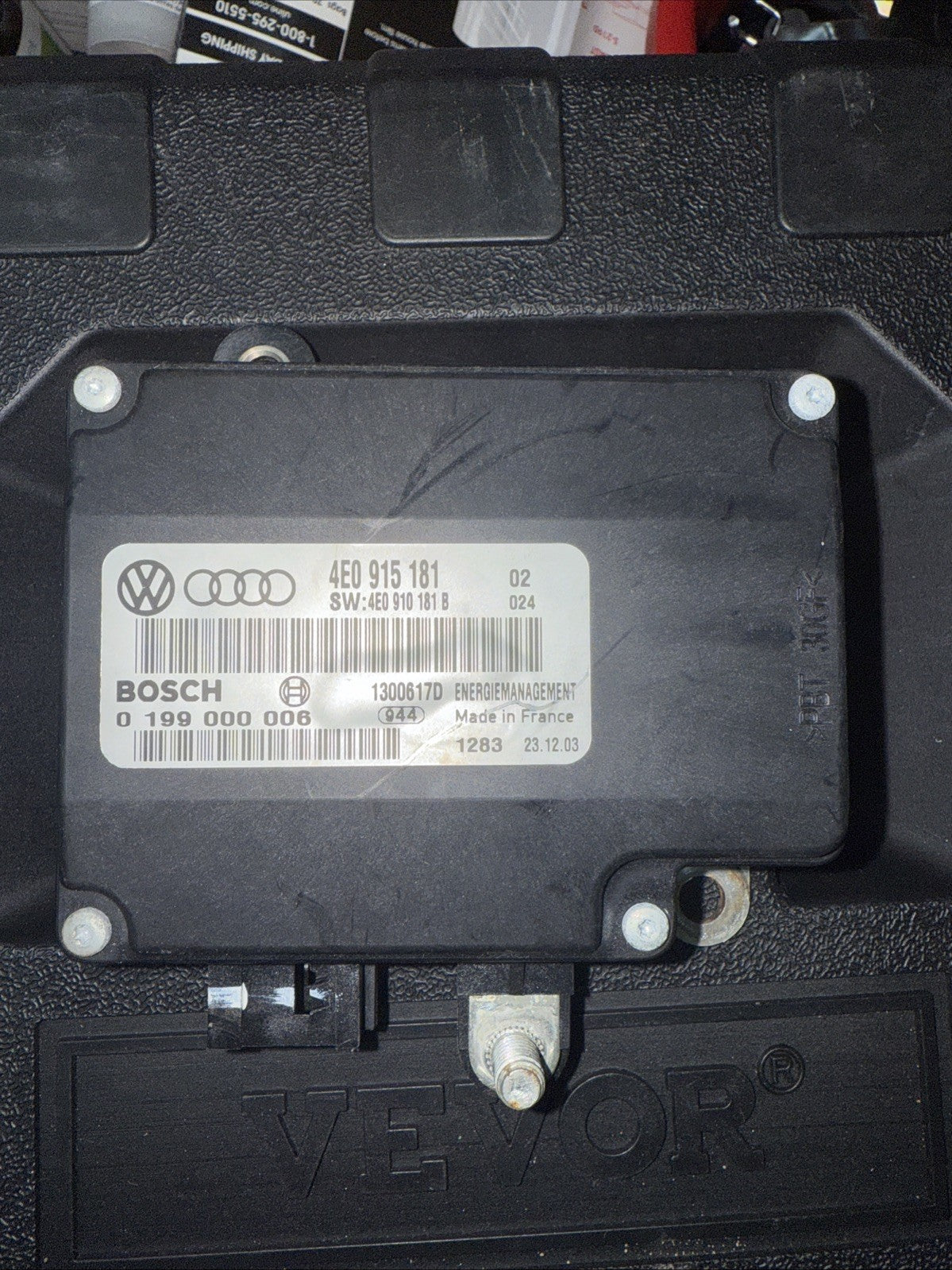 2004-2010 Audi A8 A8L S8 D3 4E0 Battery Control Module 4E0915181 Bosch OEM