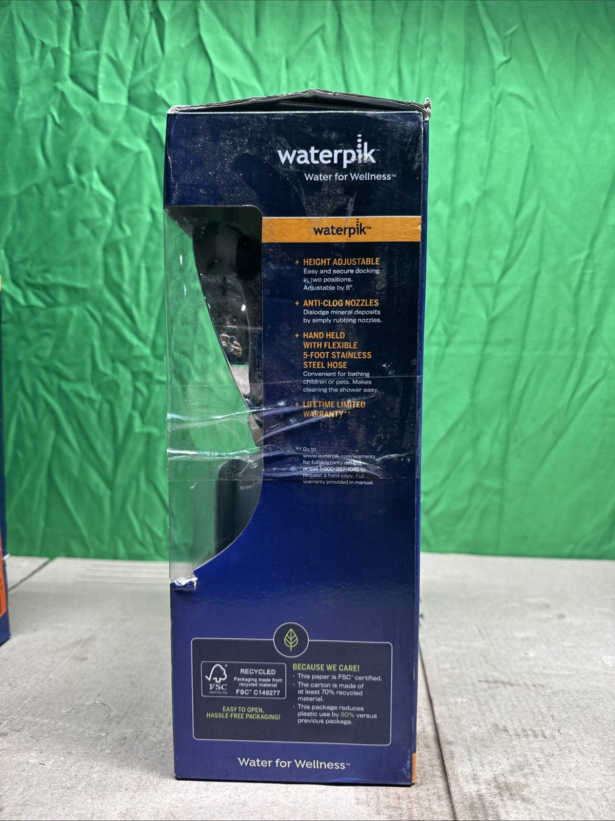 Waterpik 8-Spray Wall Mount Magnet Multi Height Handheld Shower Head 1.8 GPM