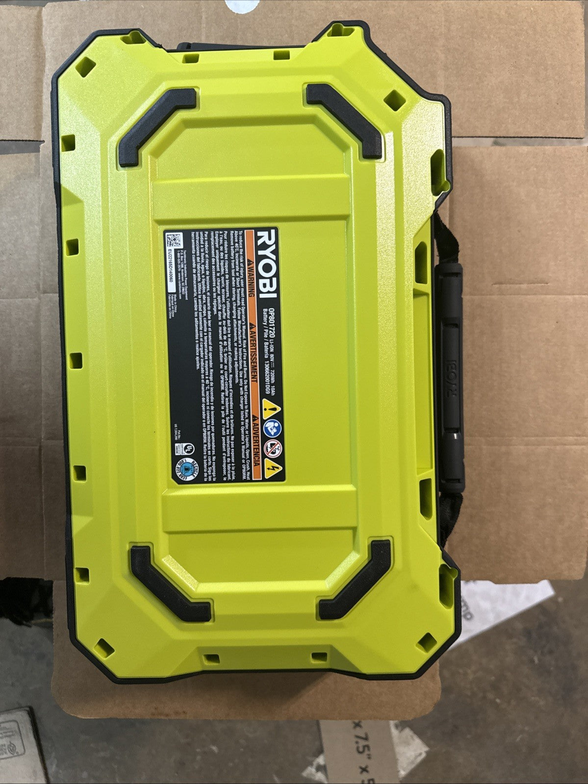 RYOBI 80V Battery 10 Ah Lithium-Ion Zero Turn Mower Battery (OP801720) OPEN BOX.