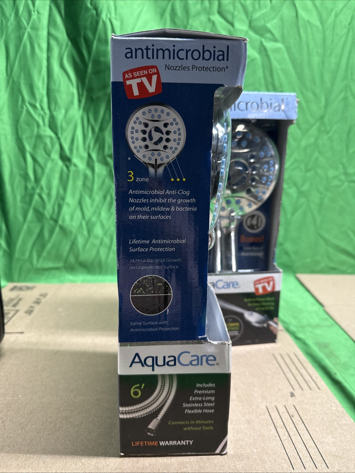 8-Spray Patterns 4.5 in. Wall  Dual Shower Head As Seen On TV Factory Sealed!!