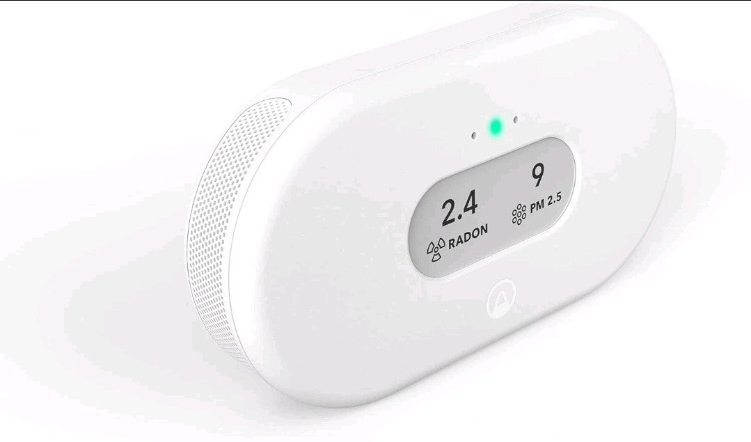 Airthings 2960 View Plus Radon & Air Quality Monitor White Wi-Fi Battery Powered