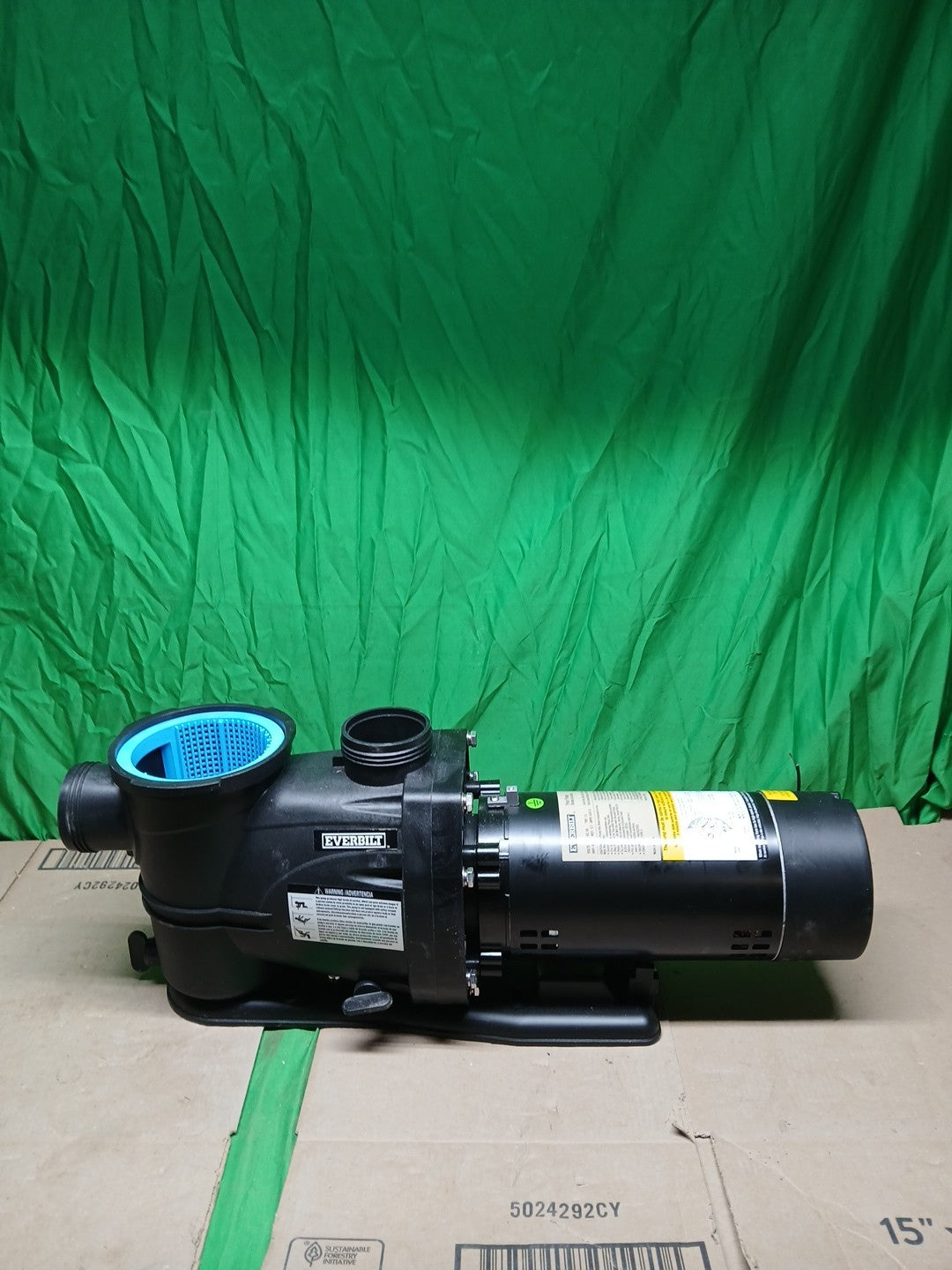 Everbilt 1.5 HP 2-Speed Pool Pump 230-Volt SPP15002-2SP NEW open Box-