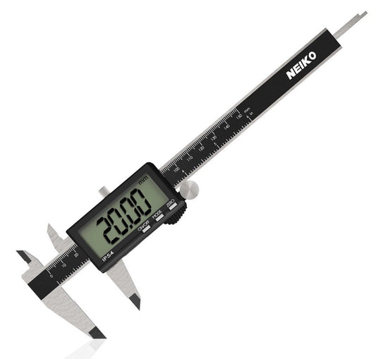 NEIKO 01401A 6-Inch Electronic Digital Caliper, Stainless 6 Inch, XL Screen